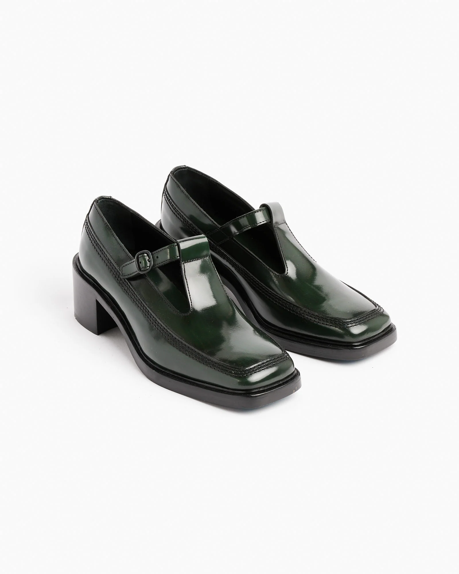 Lluisa Heeled Brushed Loafer - Image 3