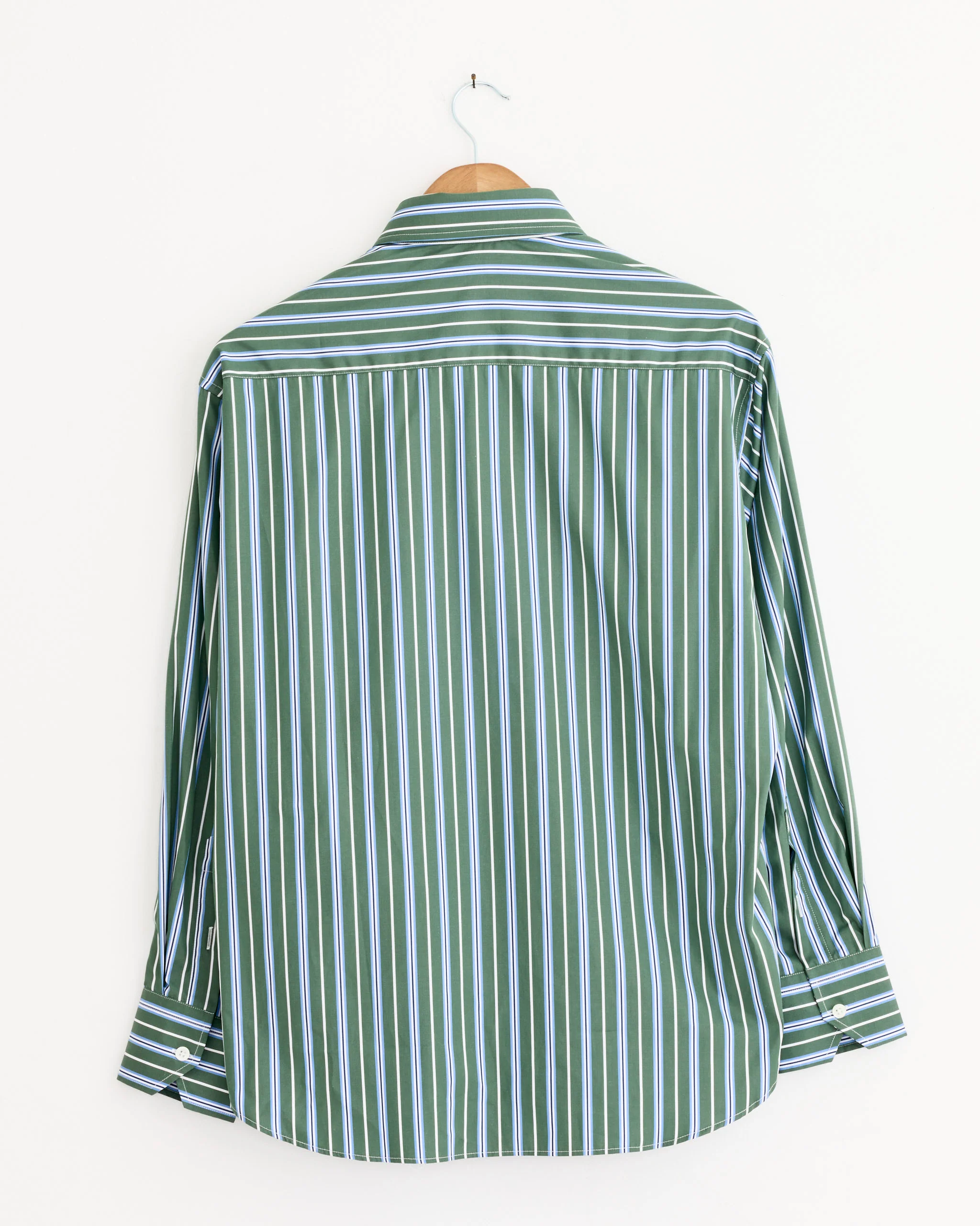 Oxford Shirt in Green Porto Stripe - Image 3