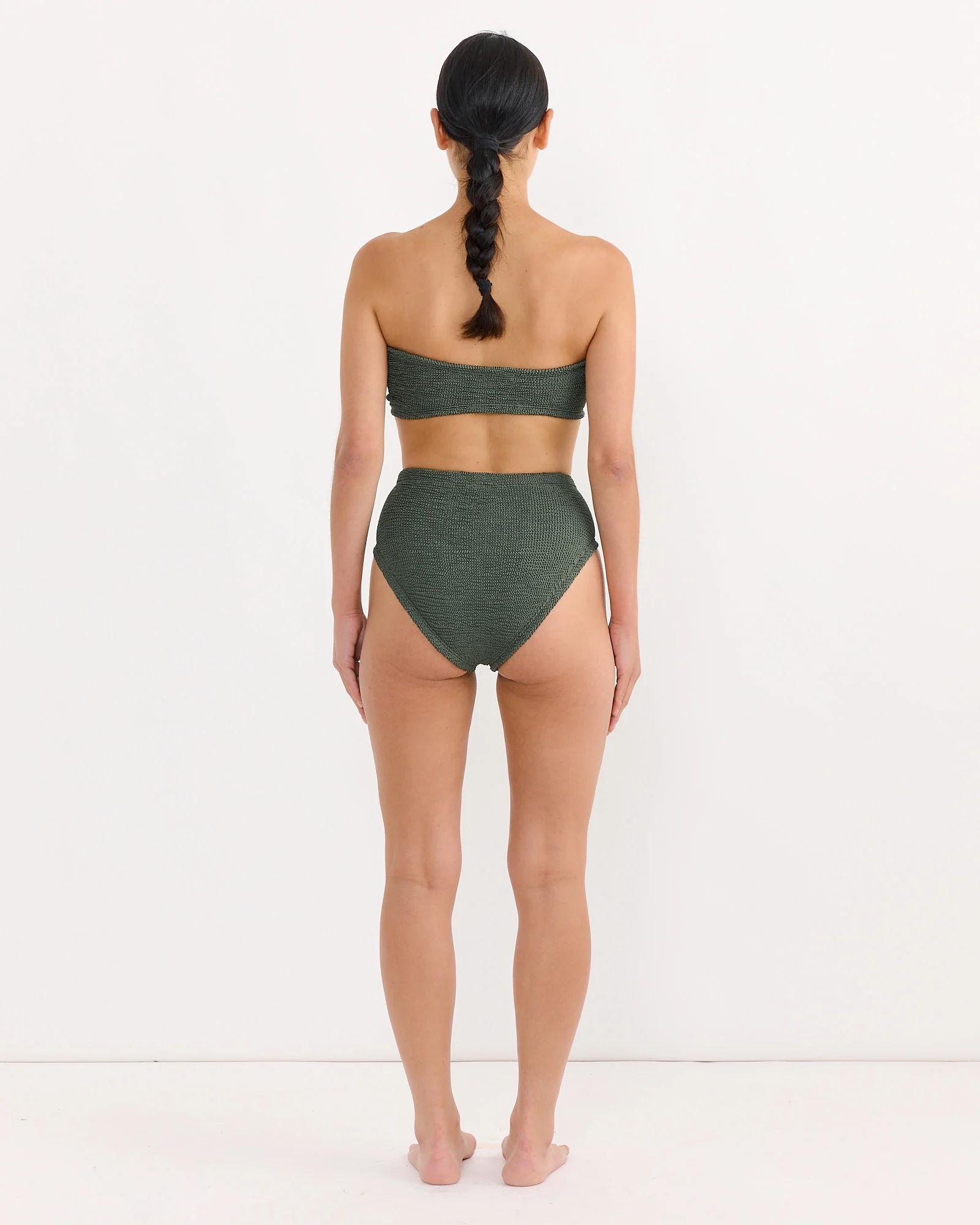 Ruby Bikini in Metallic Khaki - Image 2