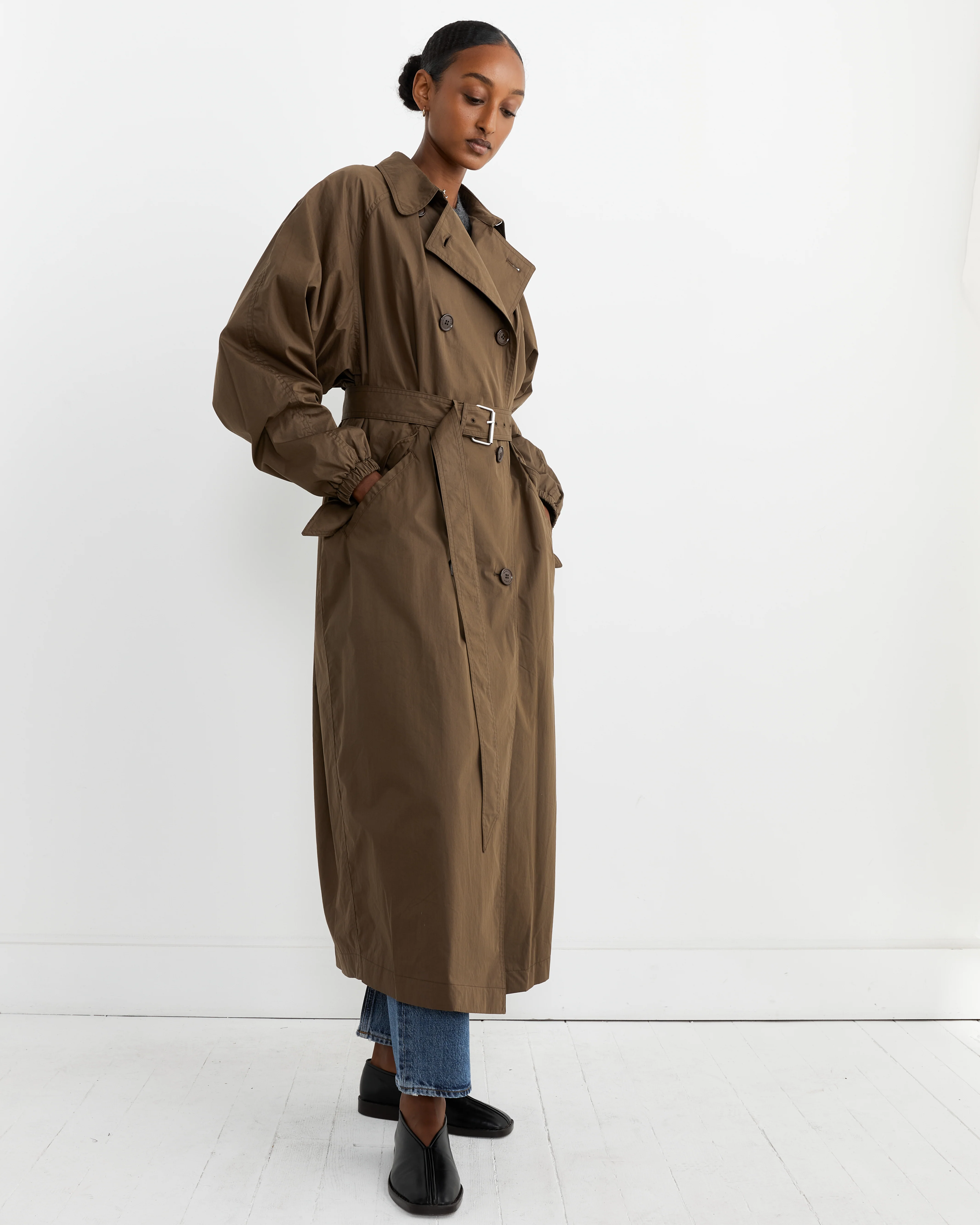 Cacilda Coat in Khaki - Image 3