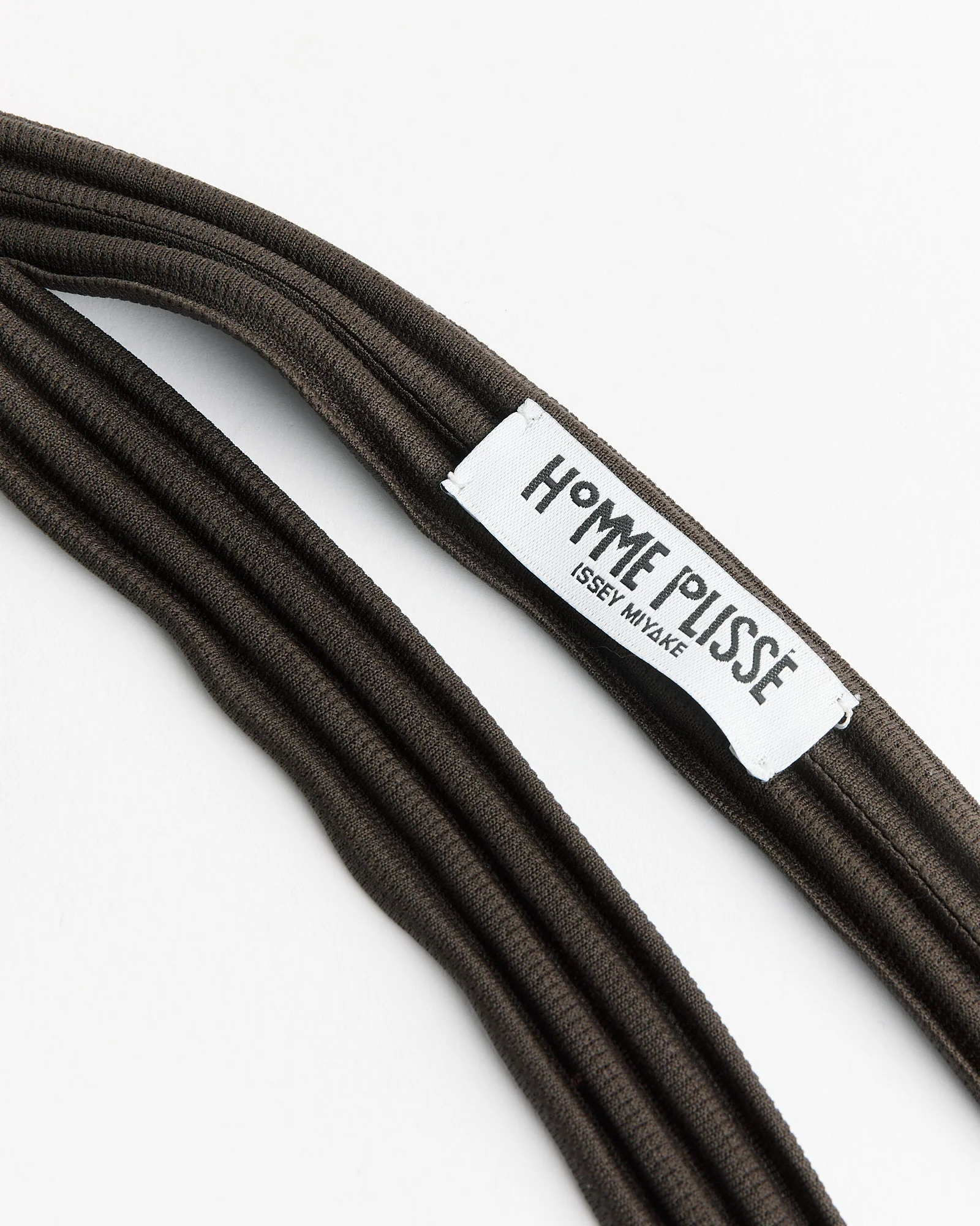 Pleats Tie in Mud Brown - Image 3