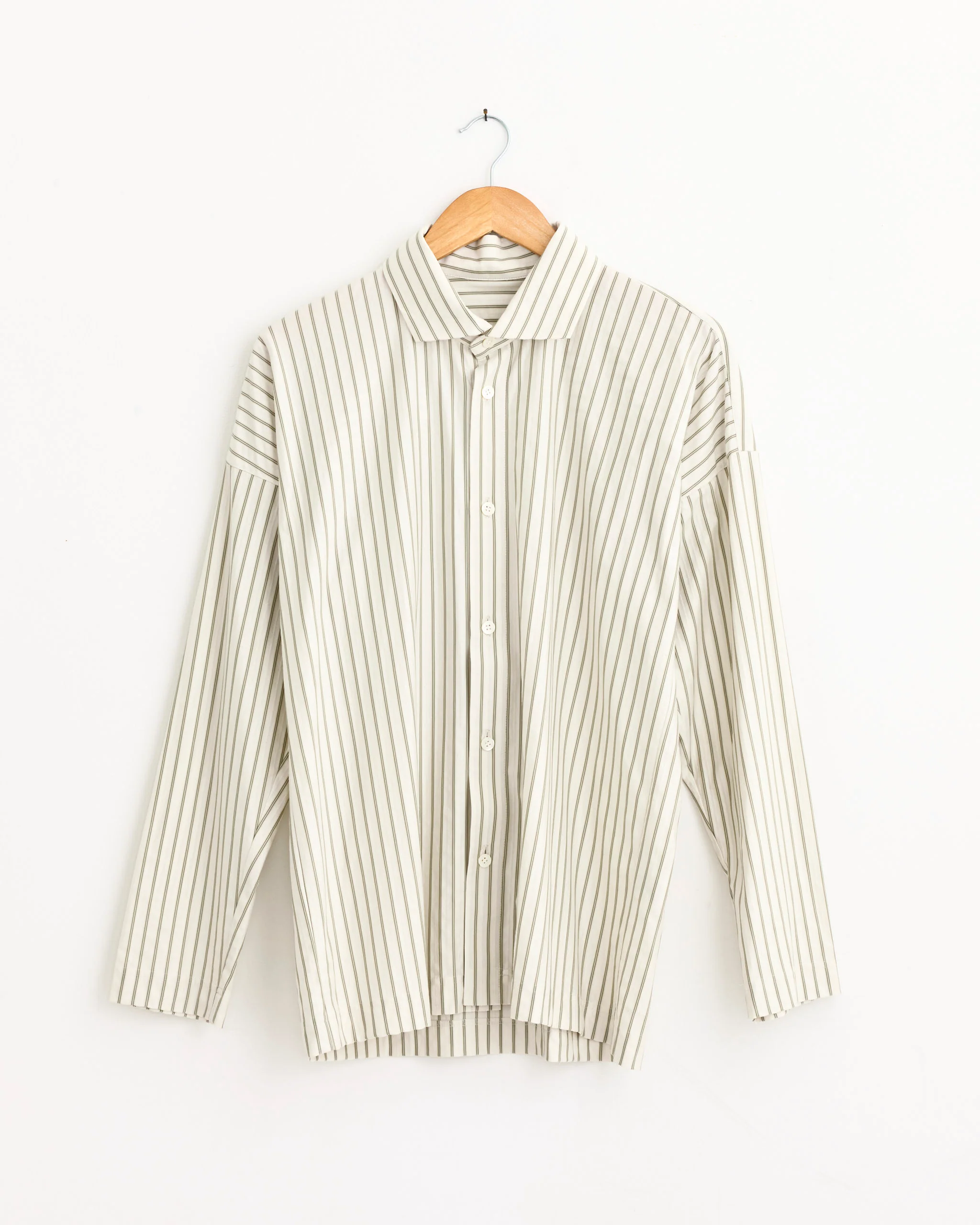 Stripe Jersey Shirt in White