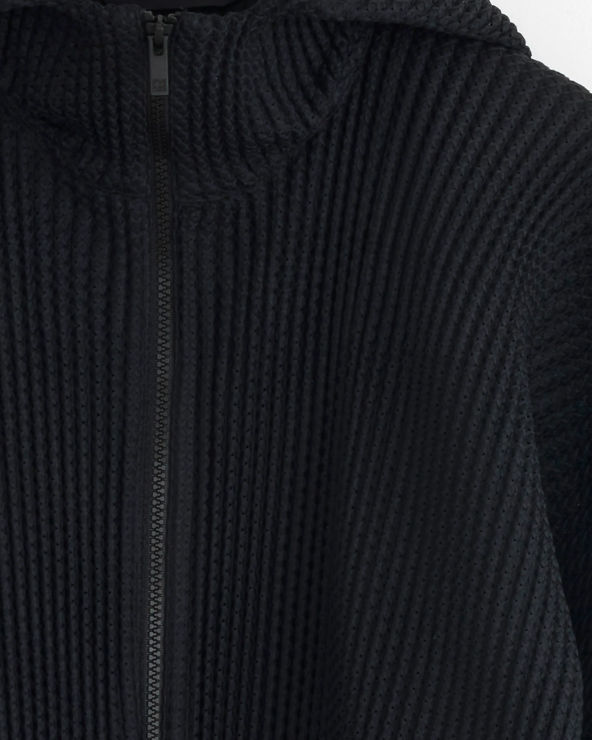 Wickerwork Mesh Jacket in Black - Image 2