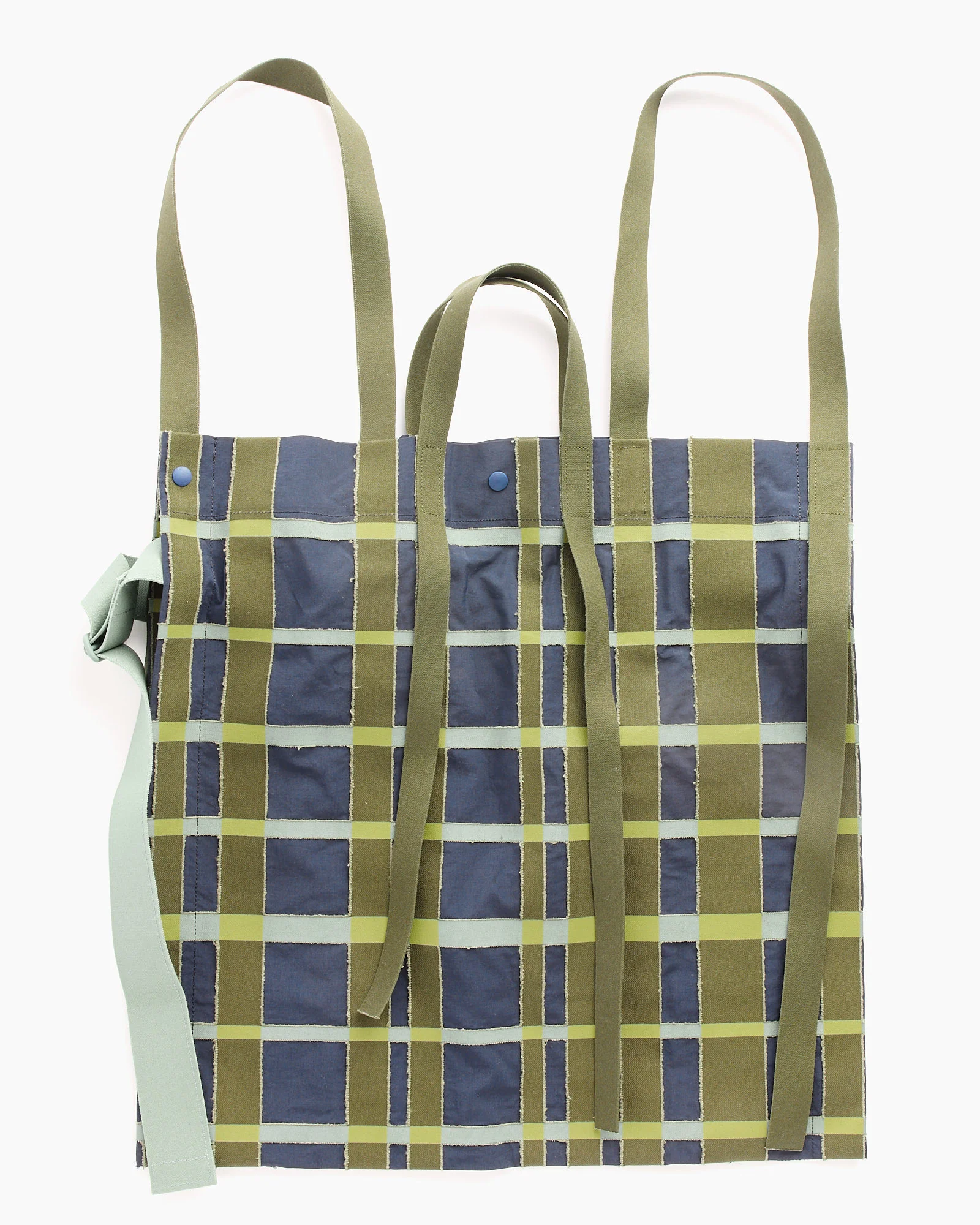 Windswept Plaid Bag in Navy