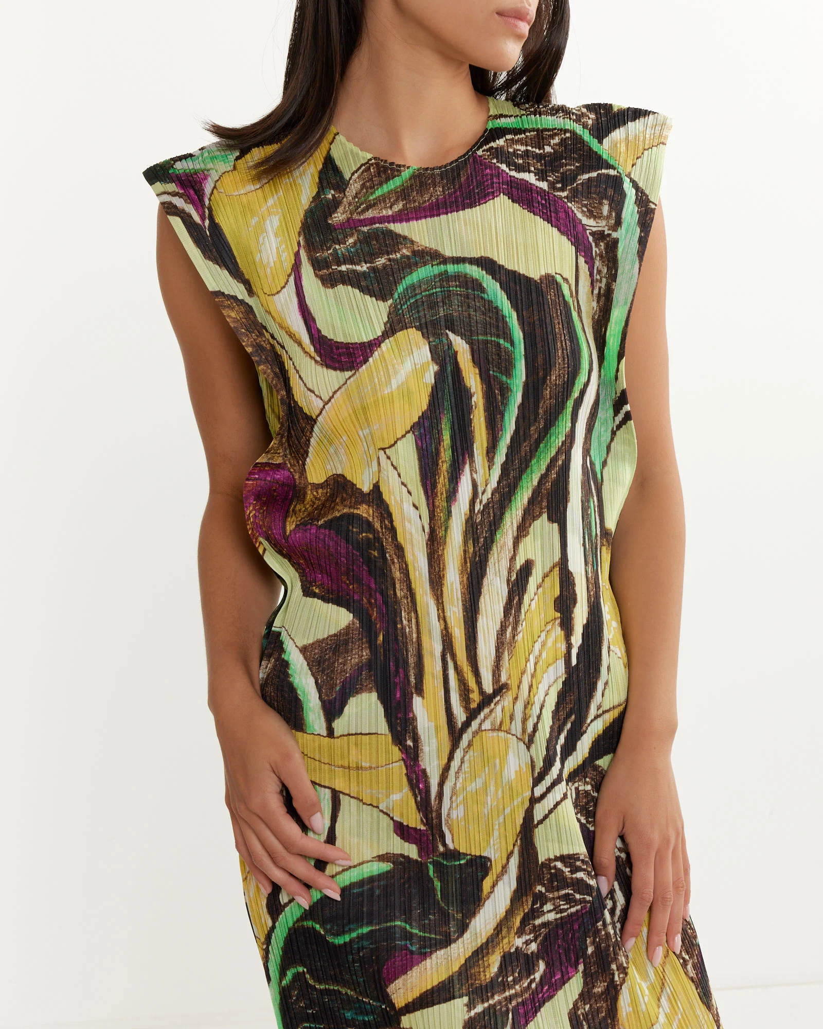 Tardivo Dress in Khaki - Image 2