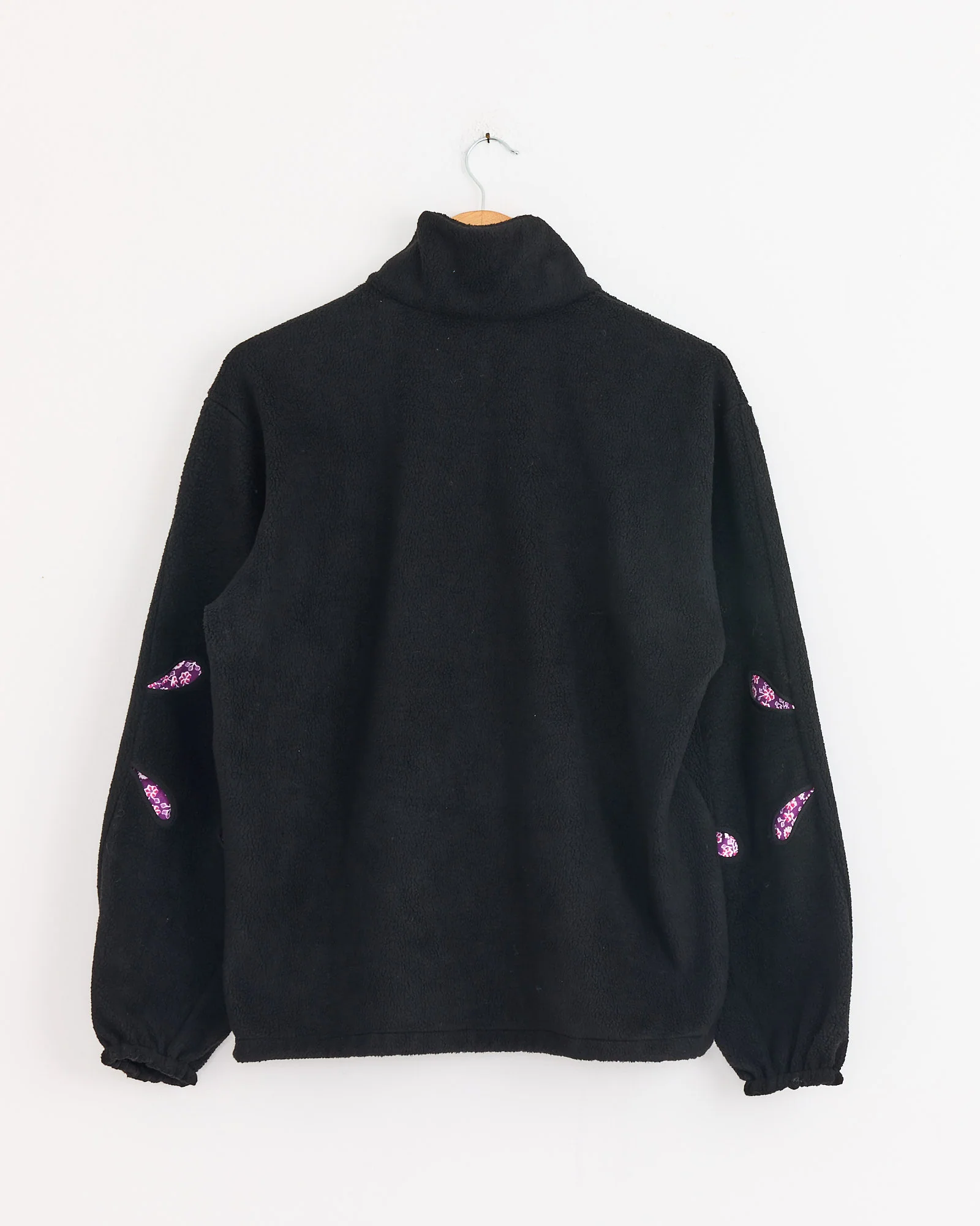 Bellflower Fleece Sweater in Black - Image 3