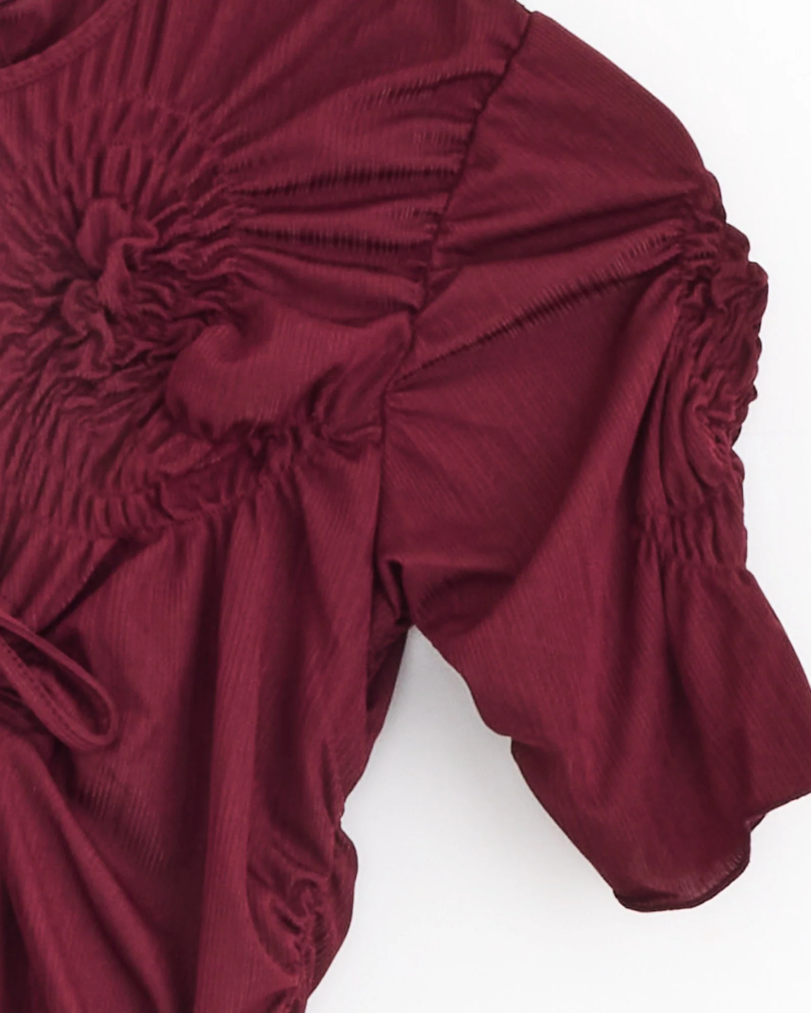 Markiza Dress in Burgundy - Image 2