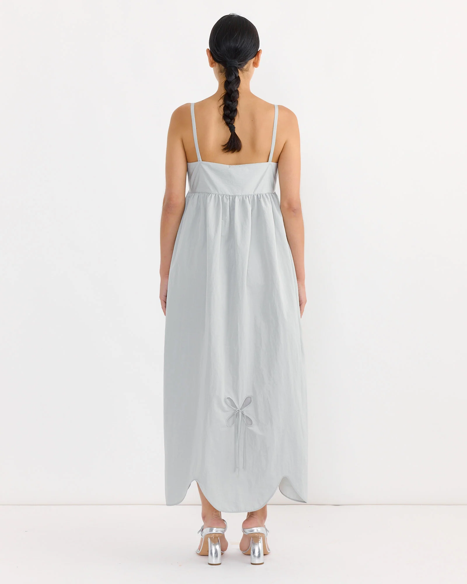 Petal Sun Dress in Fog Grey - Image 2