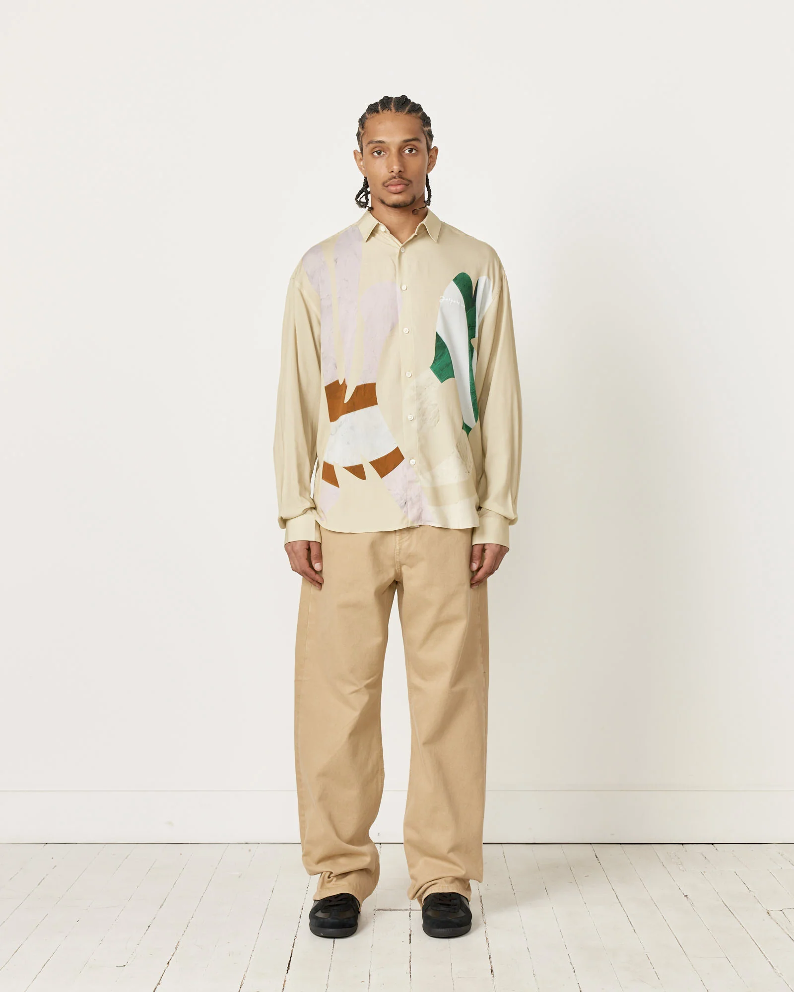 La Chemise Simon Shirt in Baigneuses Beige - Image 2