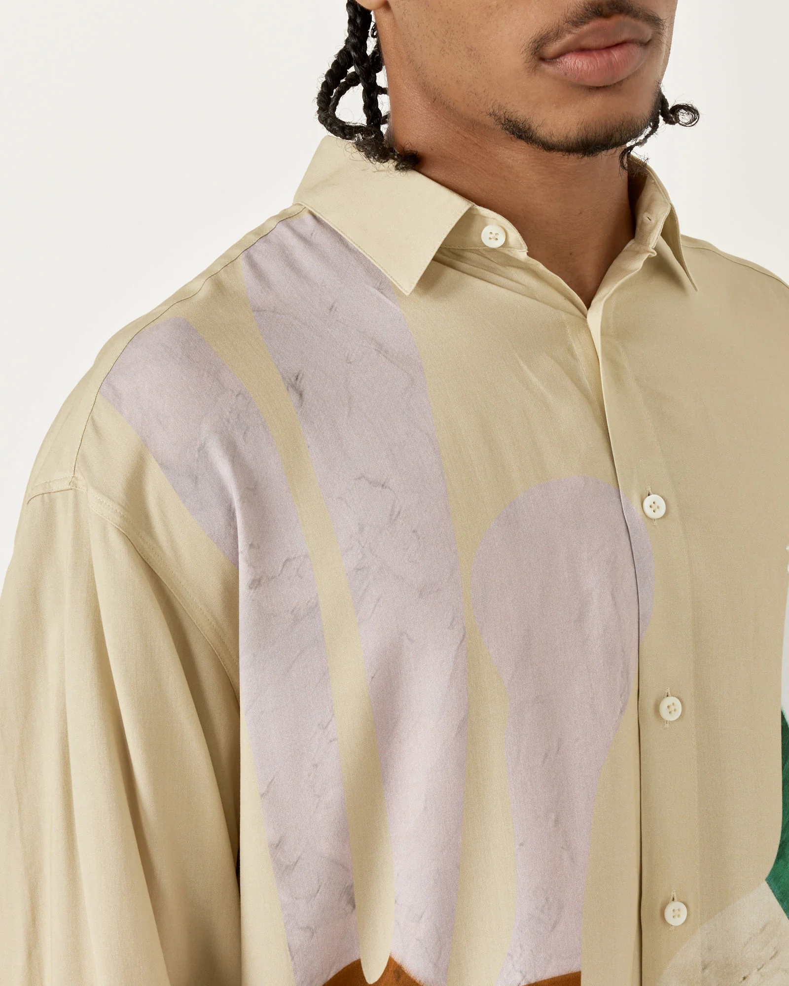 La Chemise Simon Shirt in Baigneuses Beige - Image 4