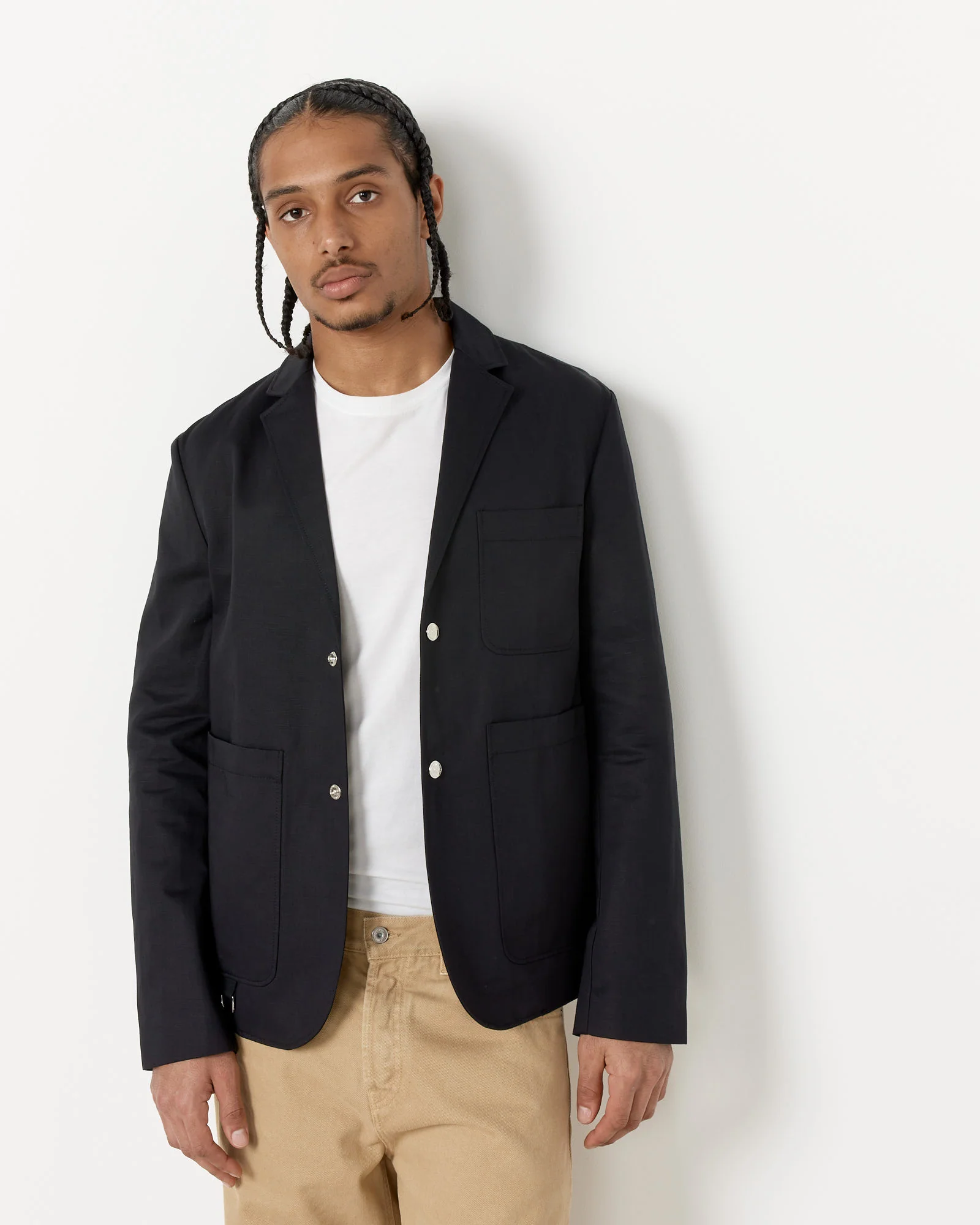 La Veste Jean Blazer in Black - Image 3