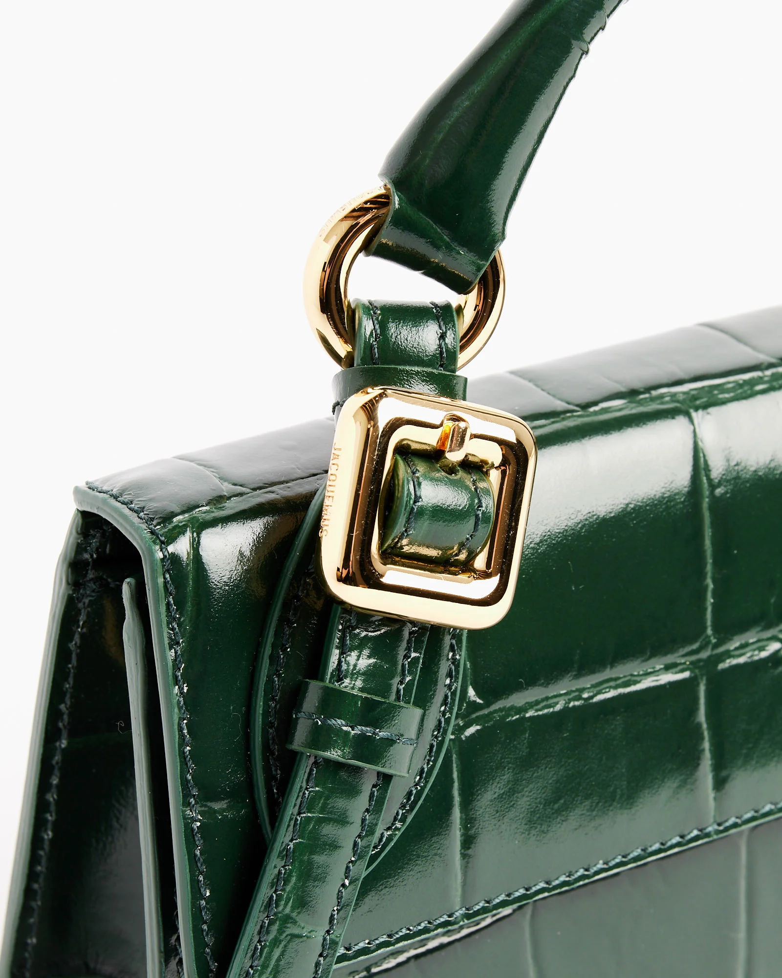 Le Chiquito Long Boucle Bag in Dark Green - Image 2
