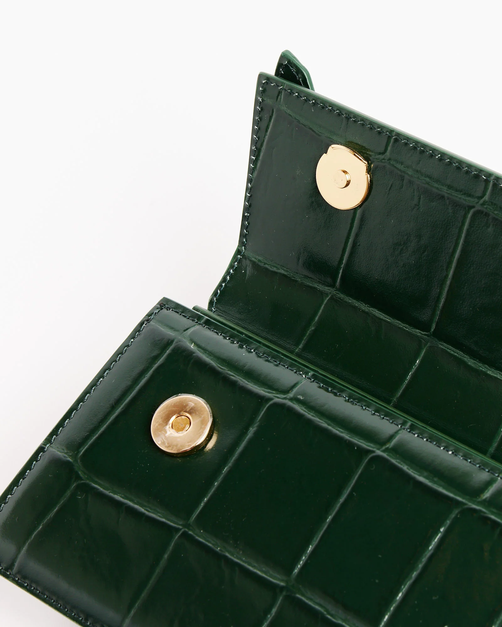 Le Chiquito Long Boucle Bag in Dark Green - Image 4
