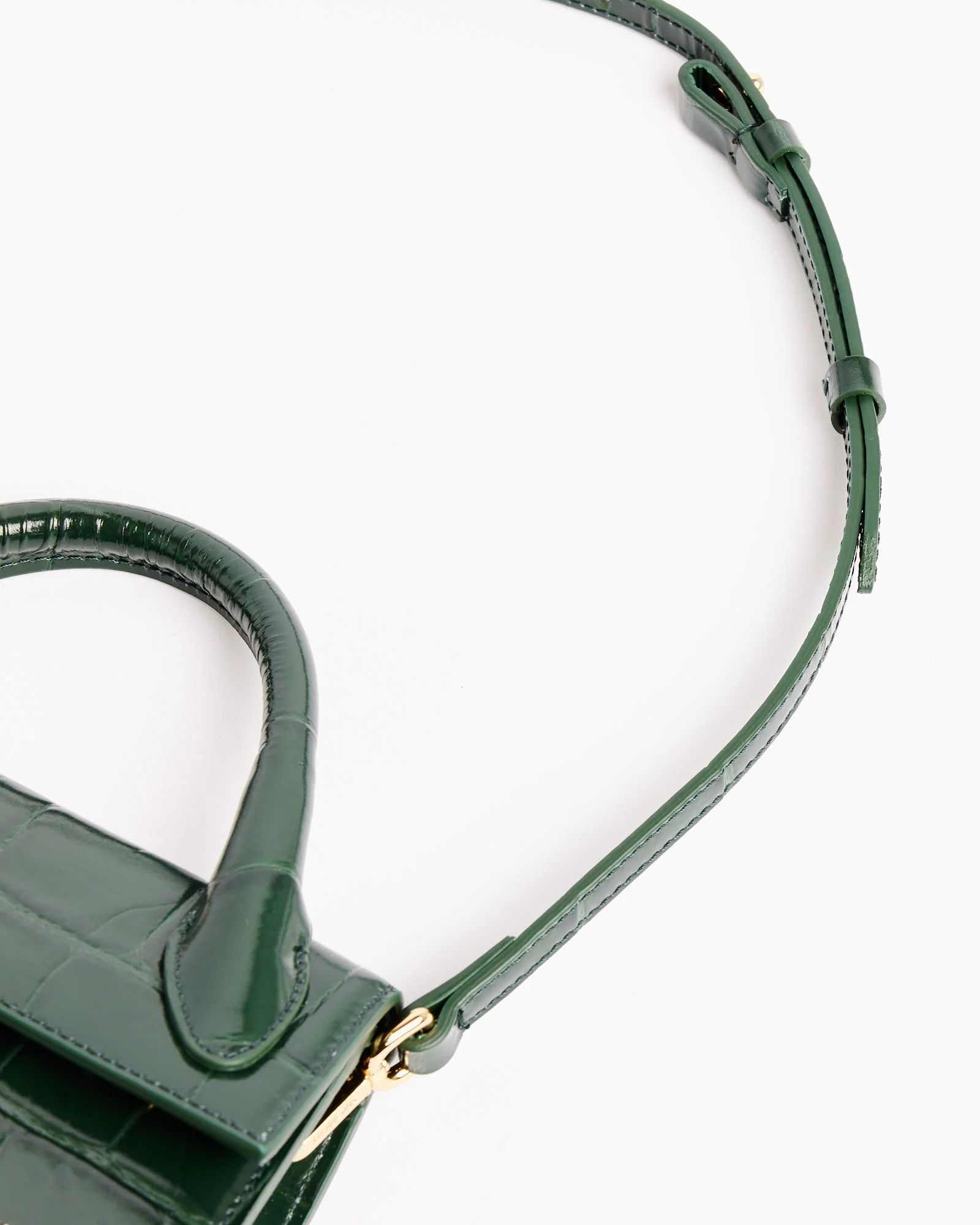 Le Chiquito Long Boucle Bag in Dark Green - Image 6