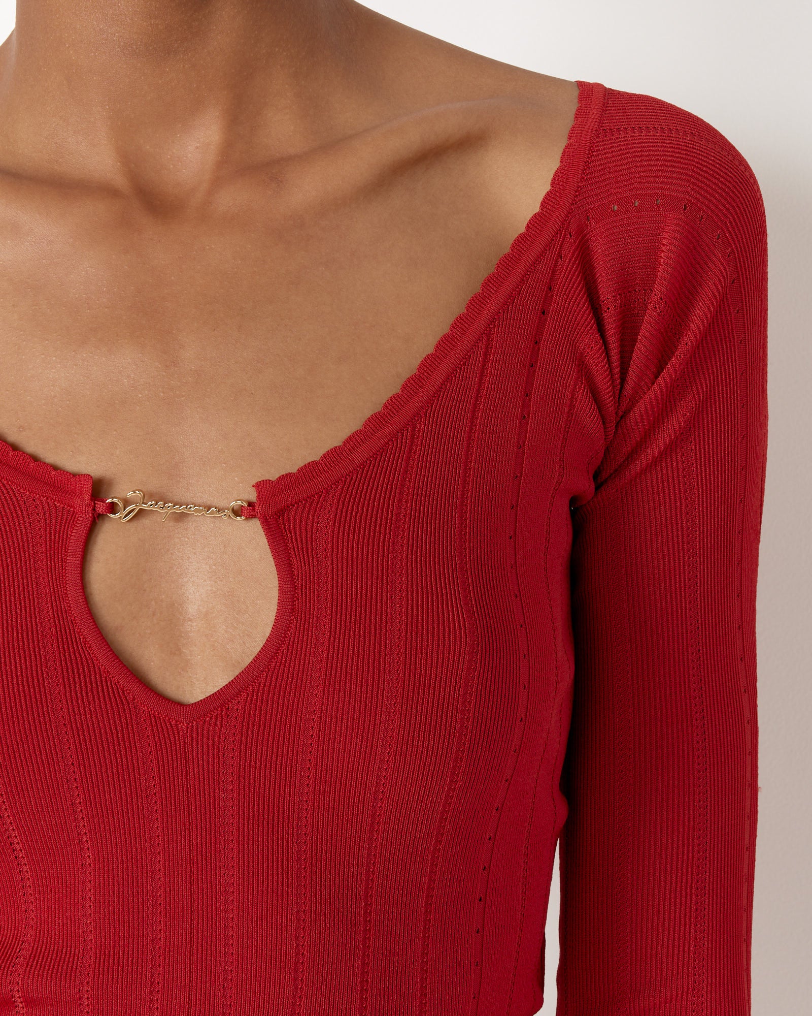 Le Haut Pralu Top in Dark Red - Image 4