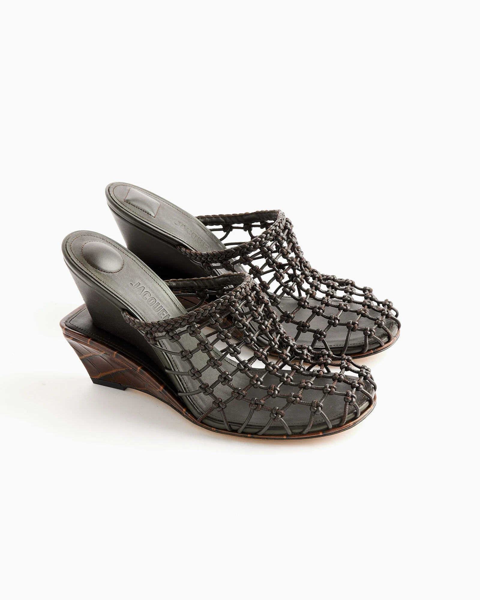 Les Doubles Tresses Mule in Dark Brown - Image 2