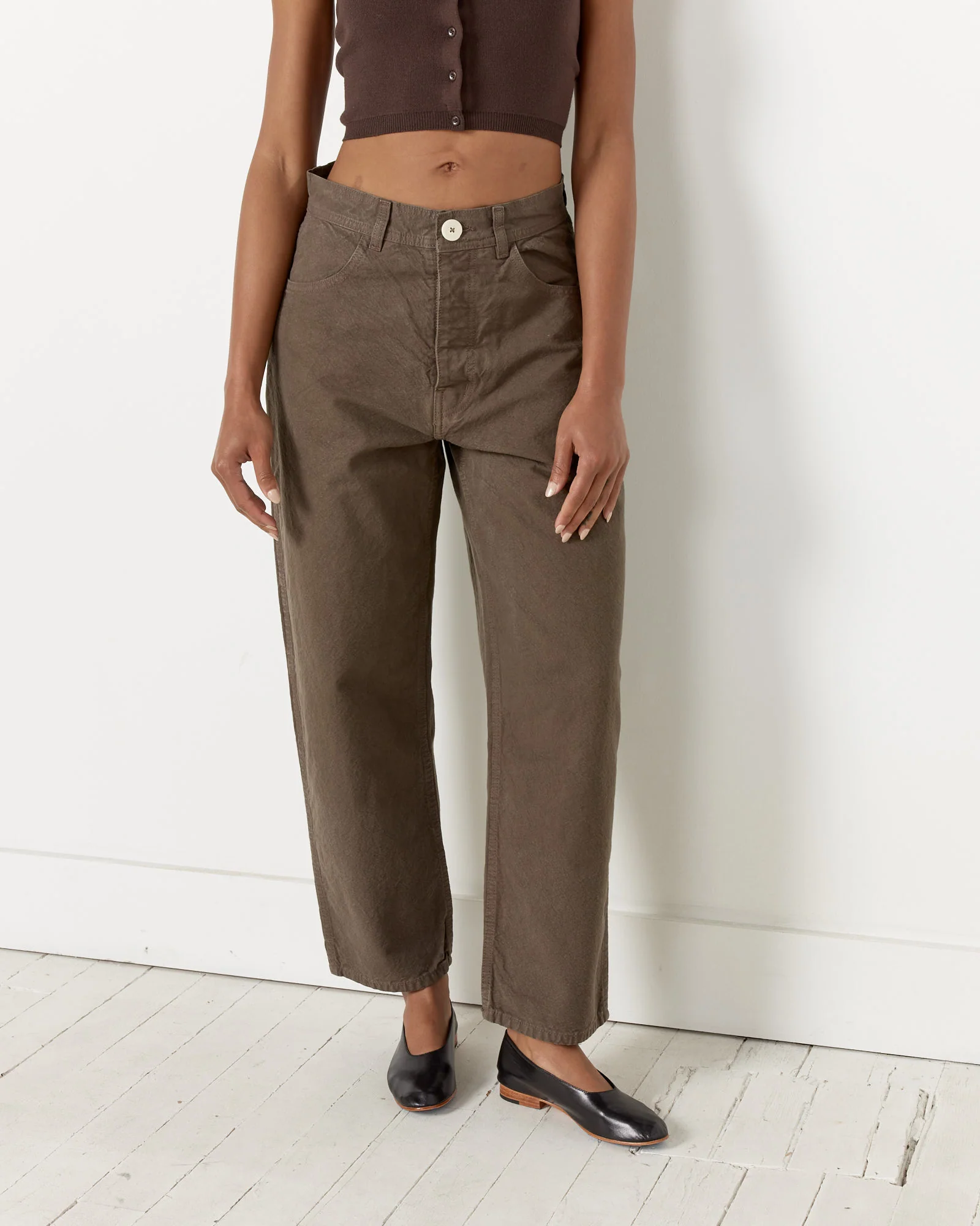 California Wide Pant in Mushroom - Image 2