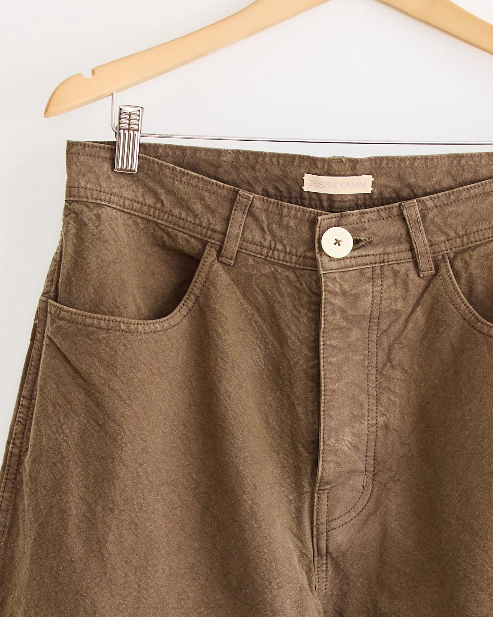 California Wide Pant in Mushroom - Image 6