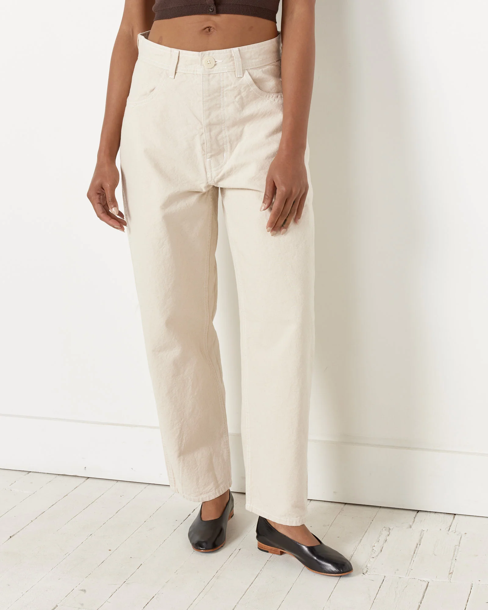 California Wide Pant in Natural - Image 3
