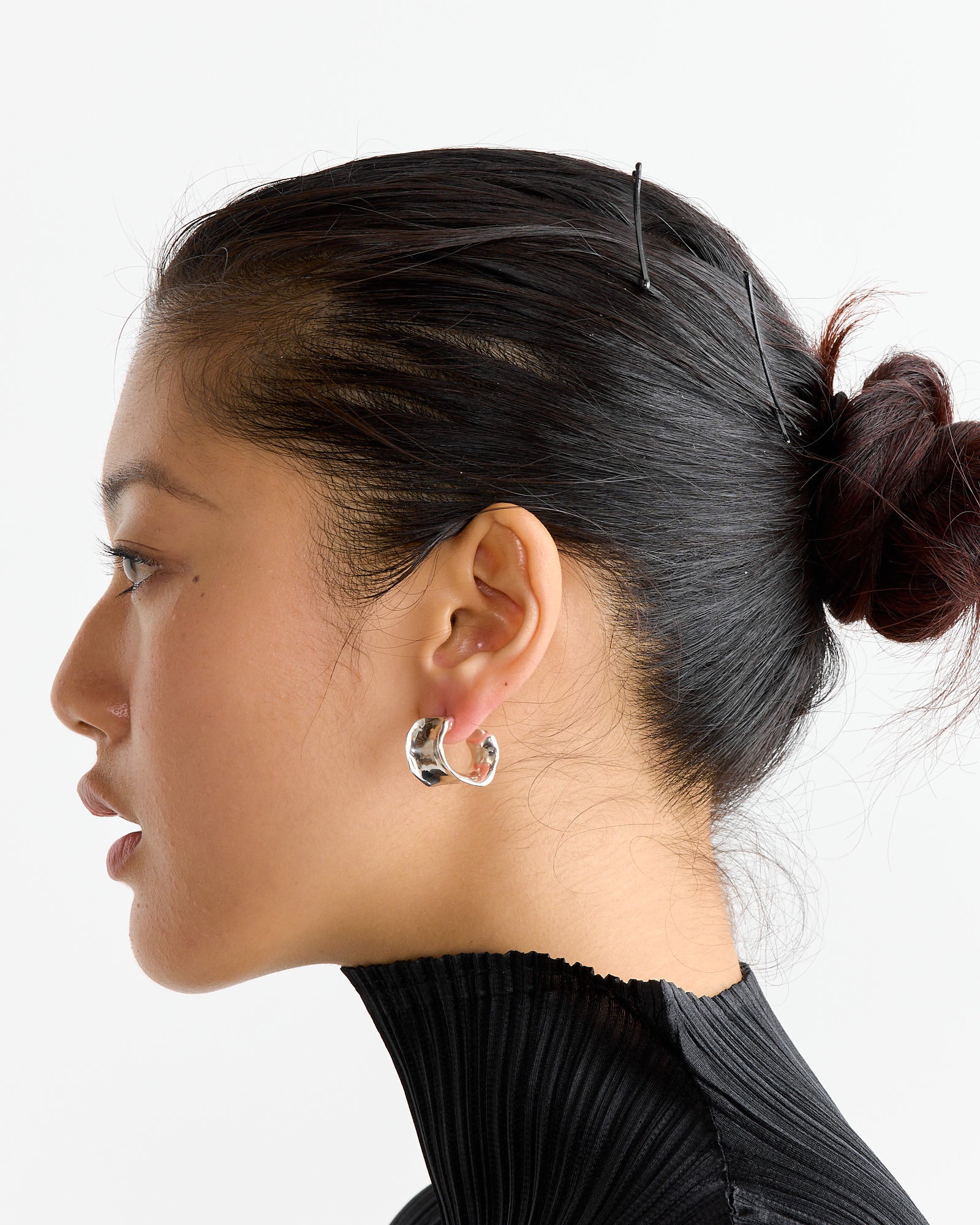 Calamari Hoops in Sterling Silver - Image 3