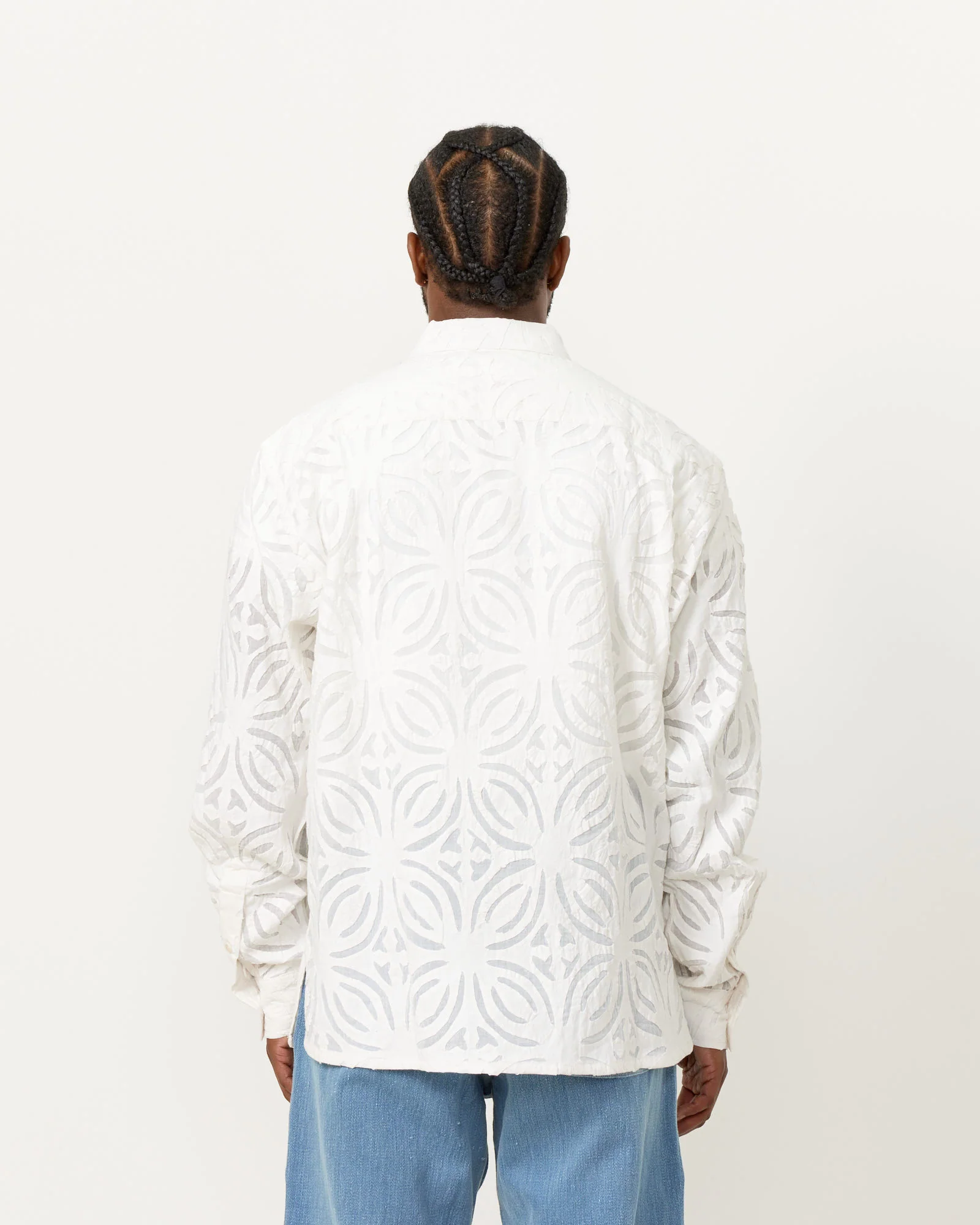 Cut Work Ayo Shirt in White - Image 5