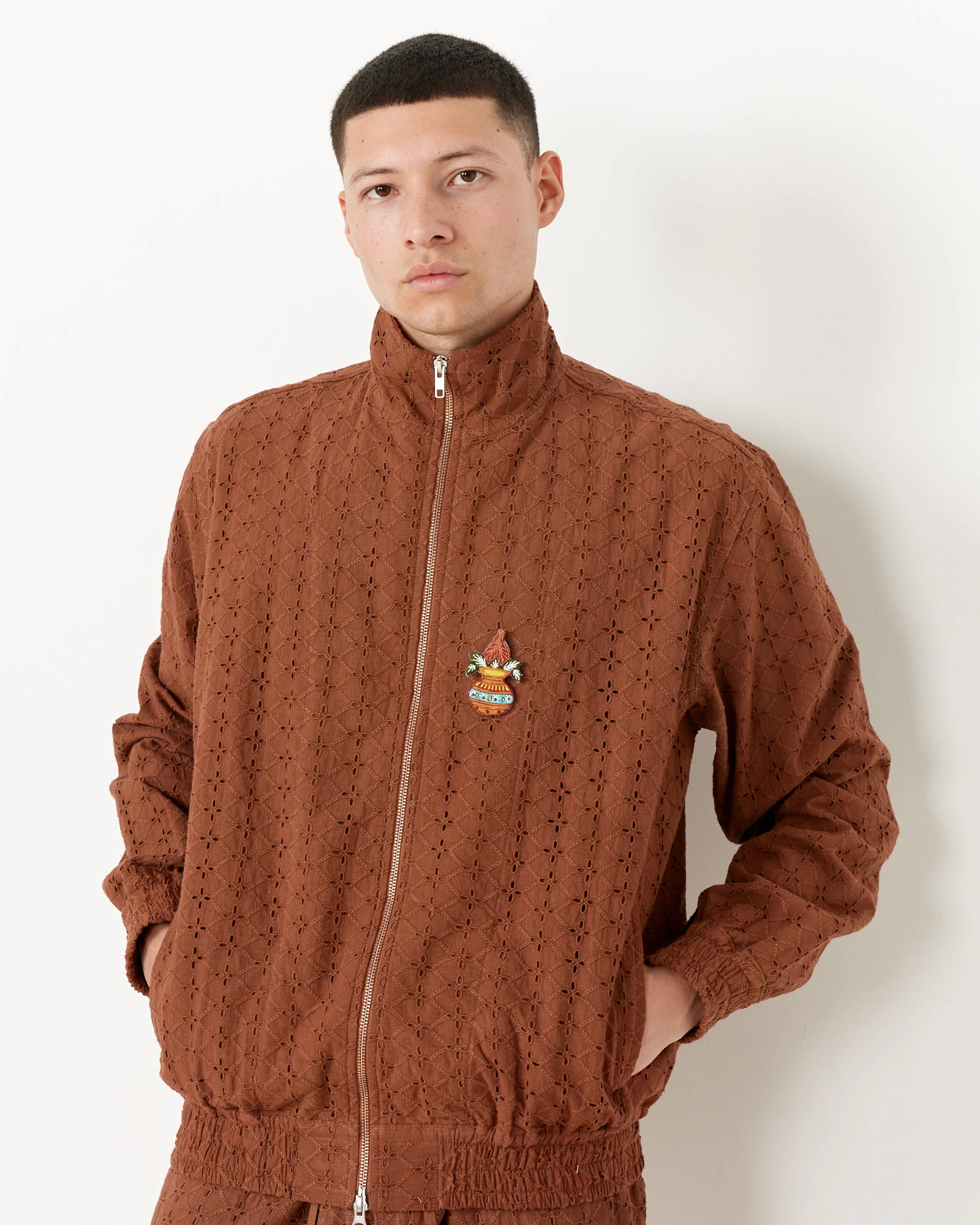 Schiffli Mack Jacket in Nutshell - Image 4