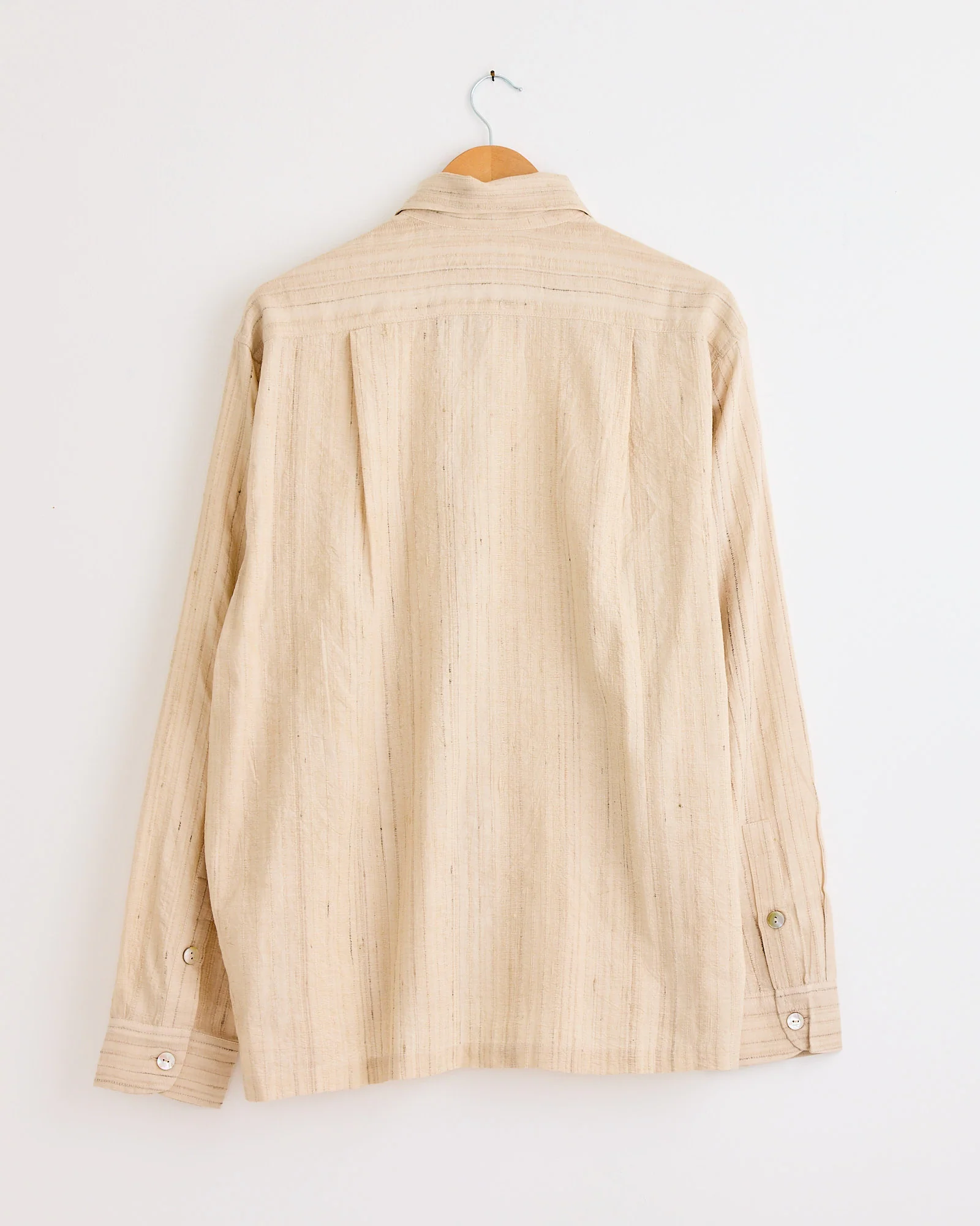 Pataudi Shirt in Peach/Gold - Image 3