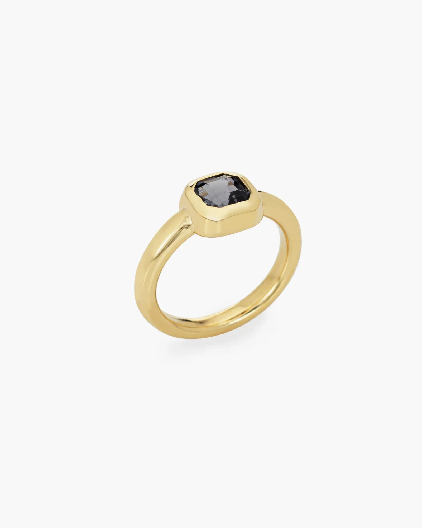 Asscher Cut Ring in 18K / Grey Sapphire - Image 3