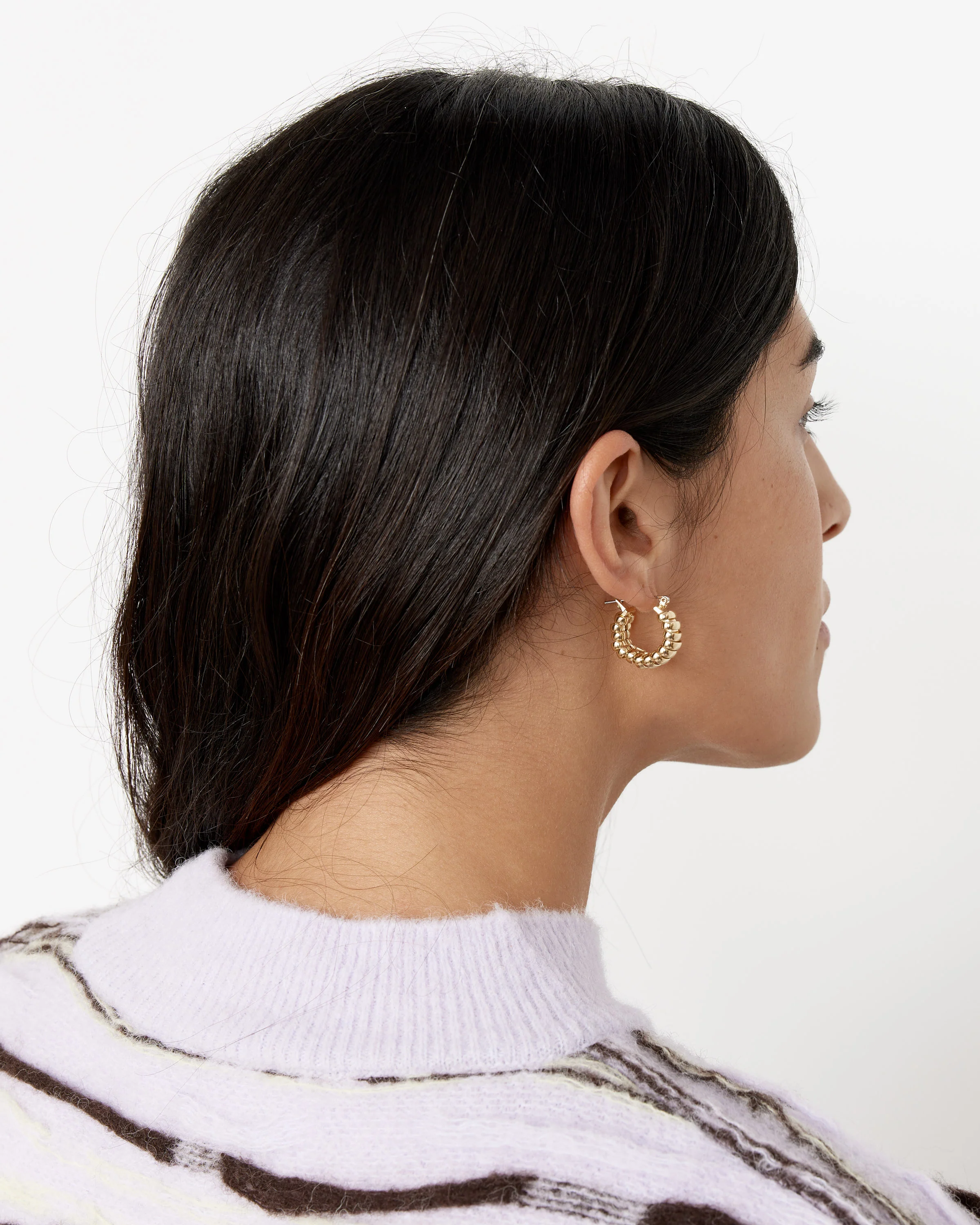 Mini Camilla Earrings in 18K Gold Plated Brass - Image 3