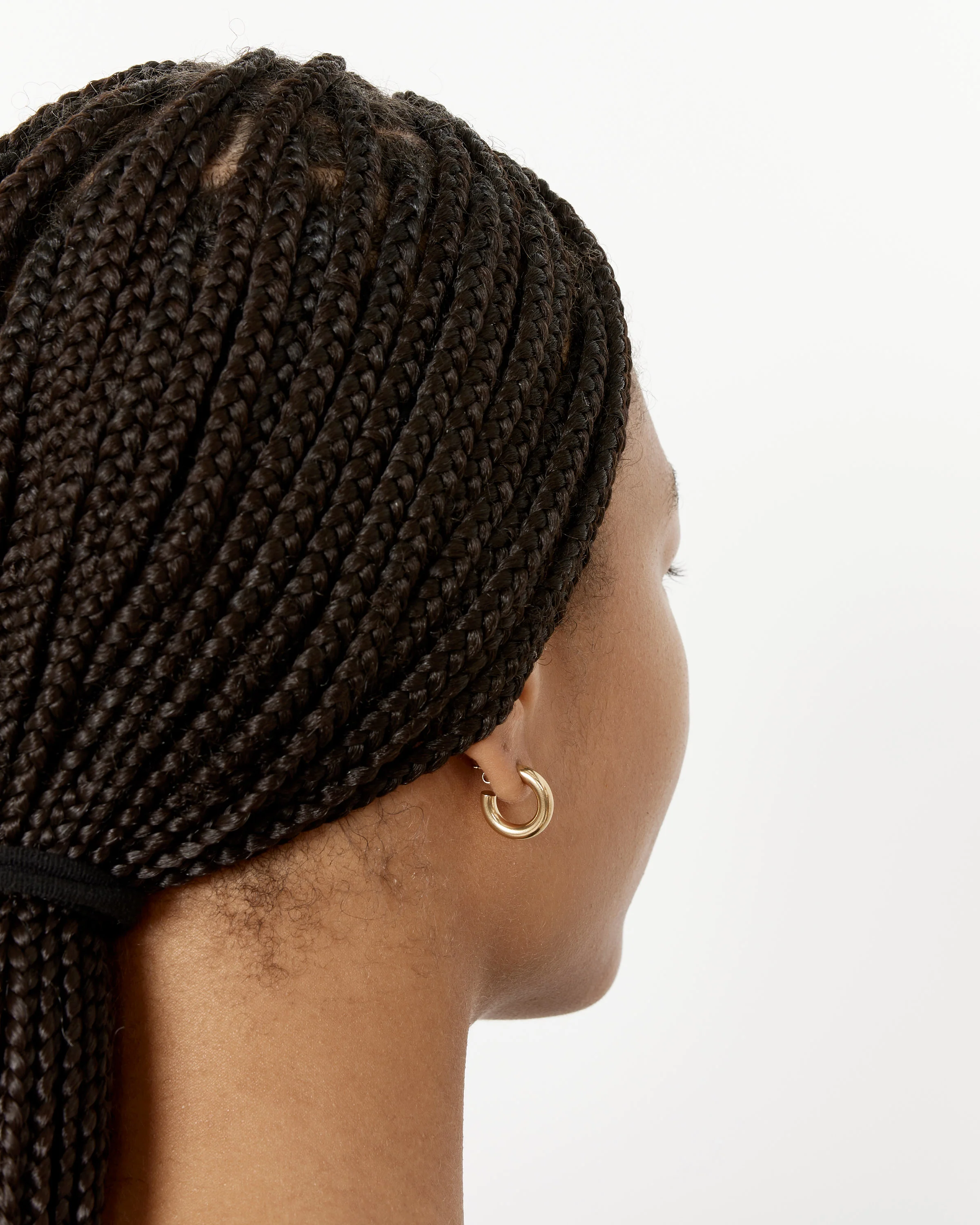 Solid Brass Mini Hoops - Image 4