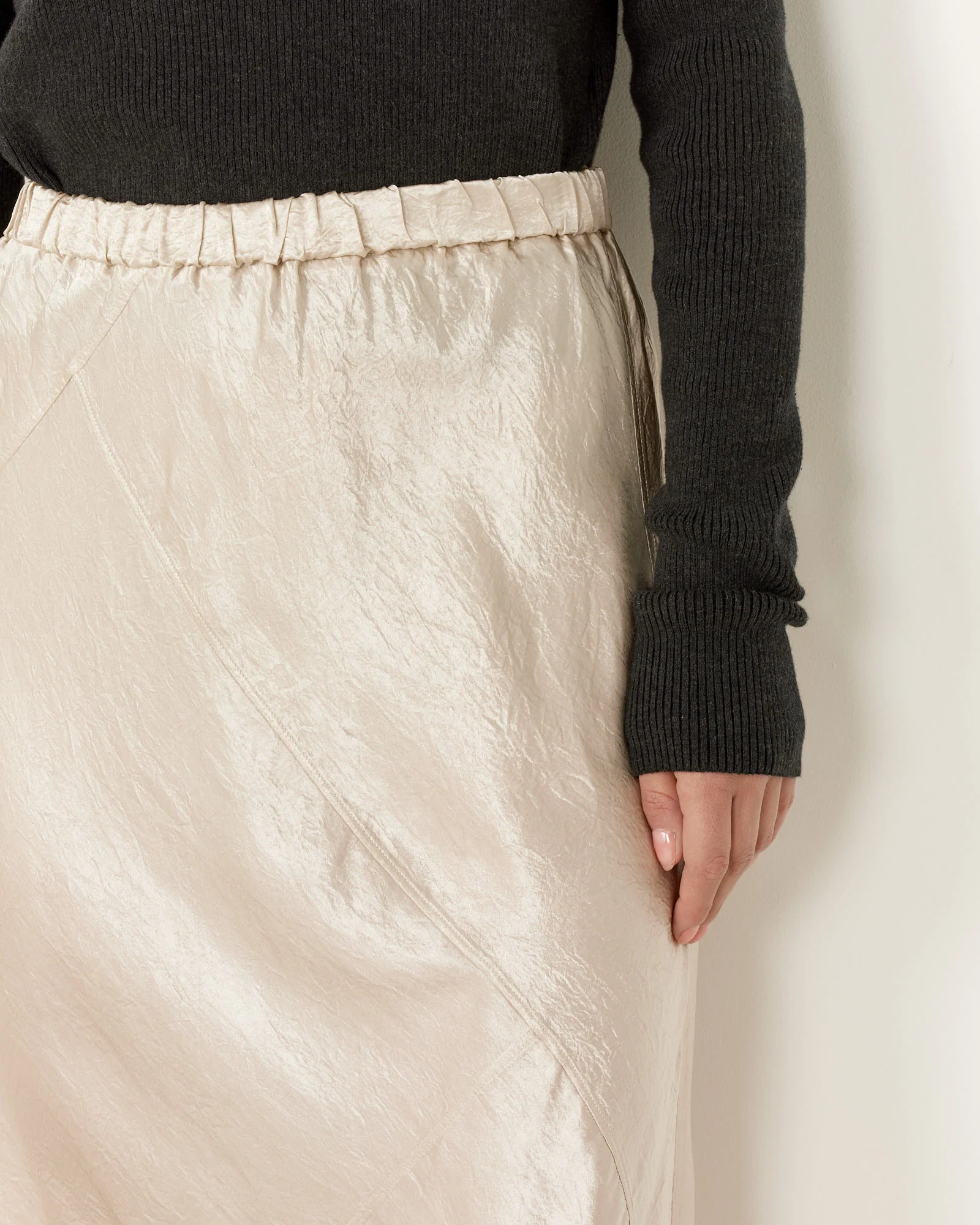 Luster Bias Skirt - Image 4