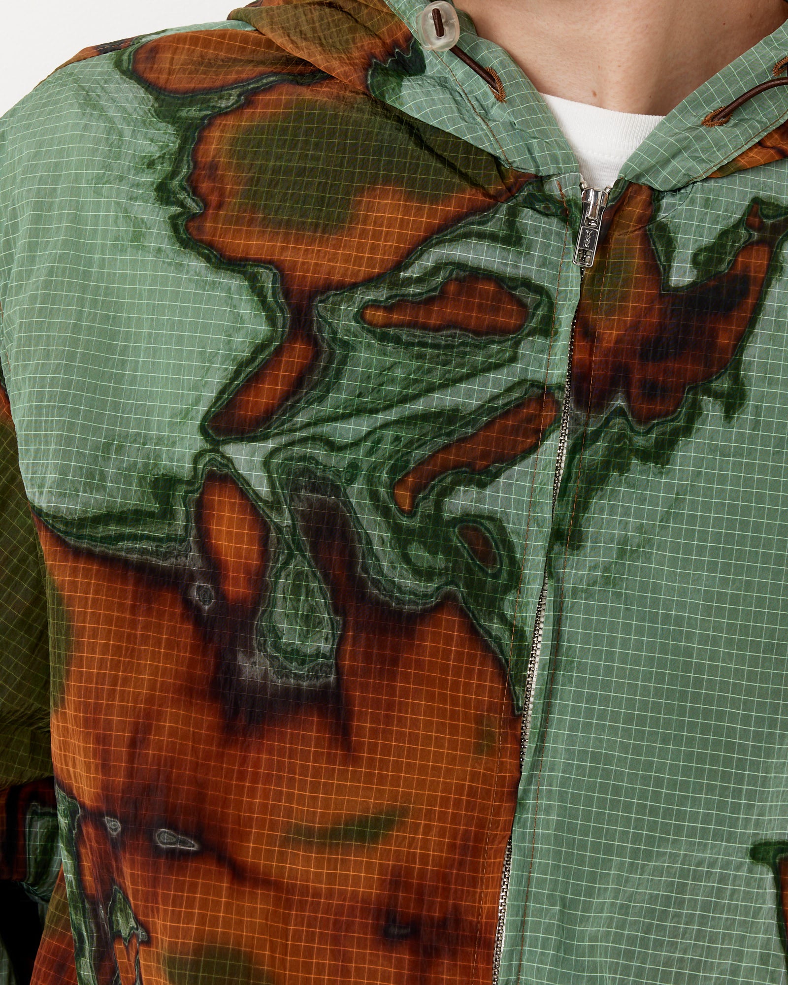 Tie Dye Nylon Jacket in Multi - Image 5