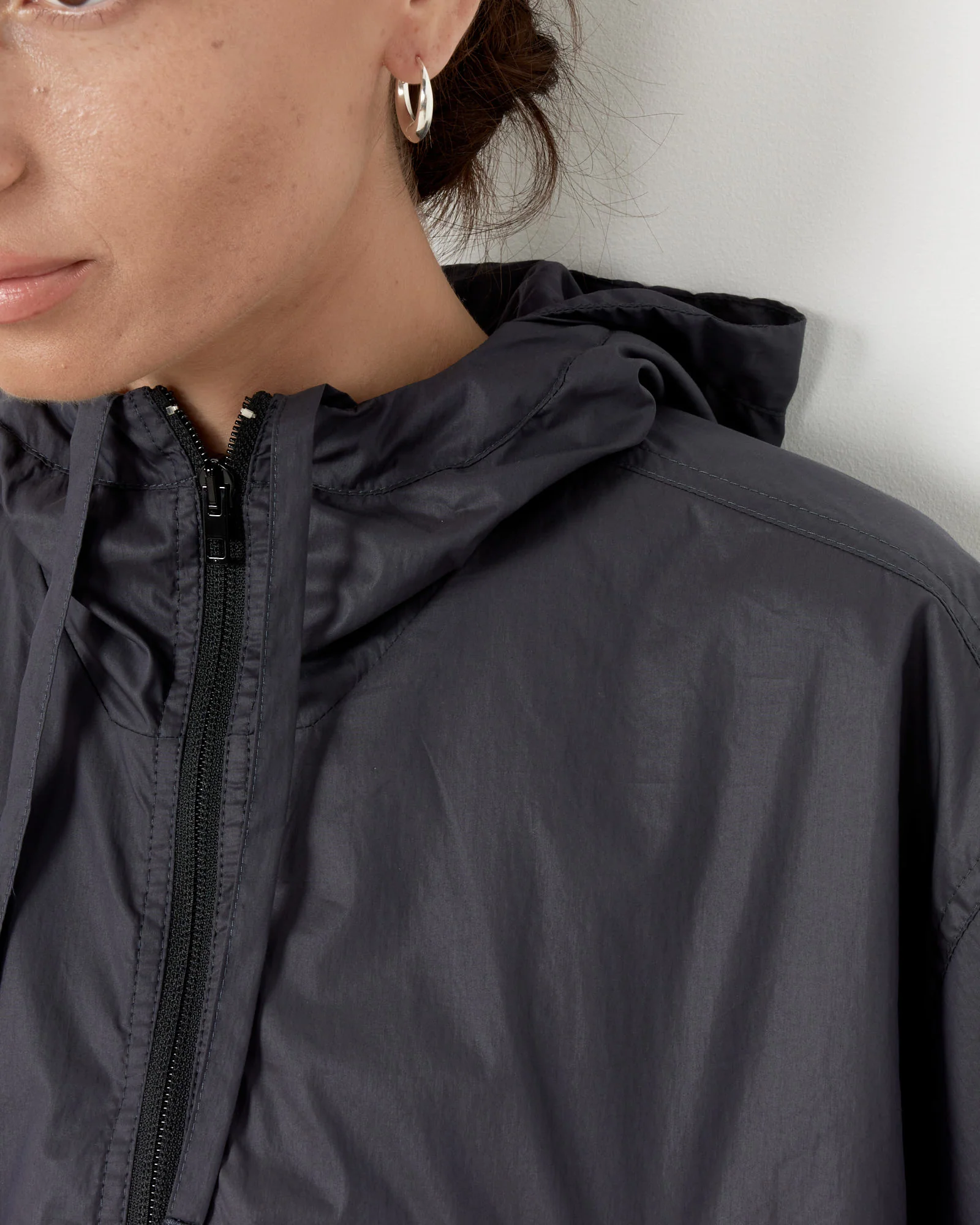 Balloon Blouson in Blue/Black - Image 4