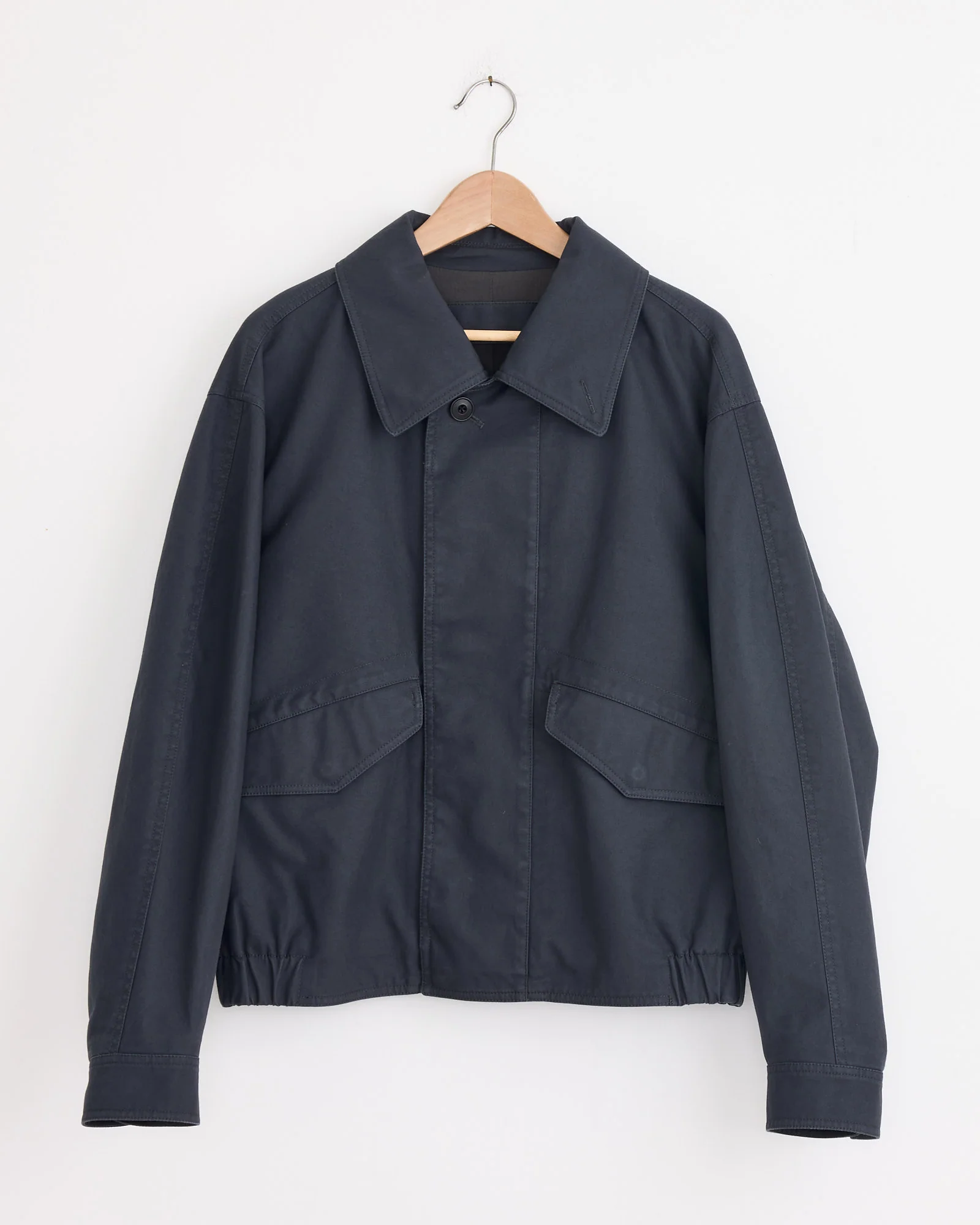 Boxy Blouson in Graphite Blue