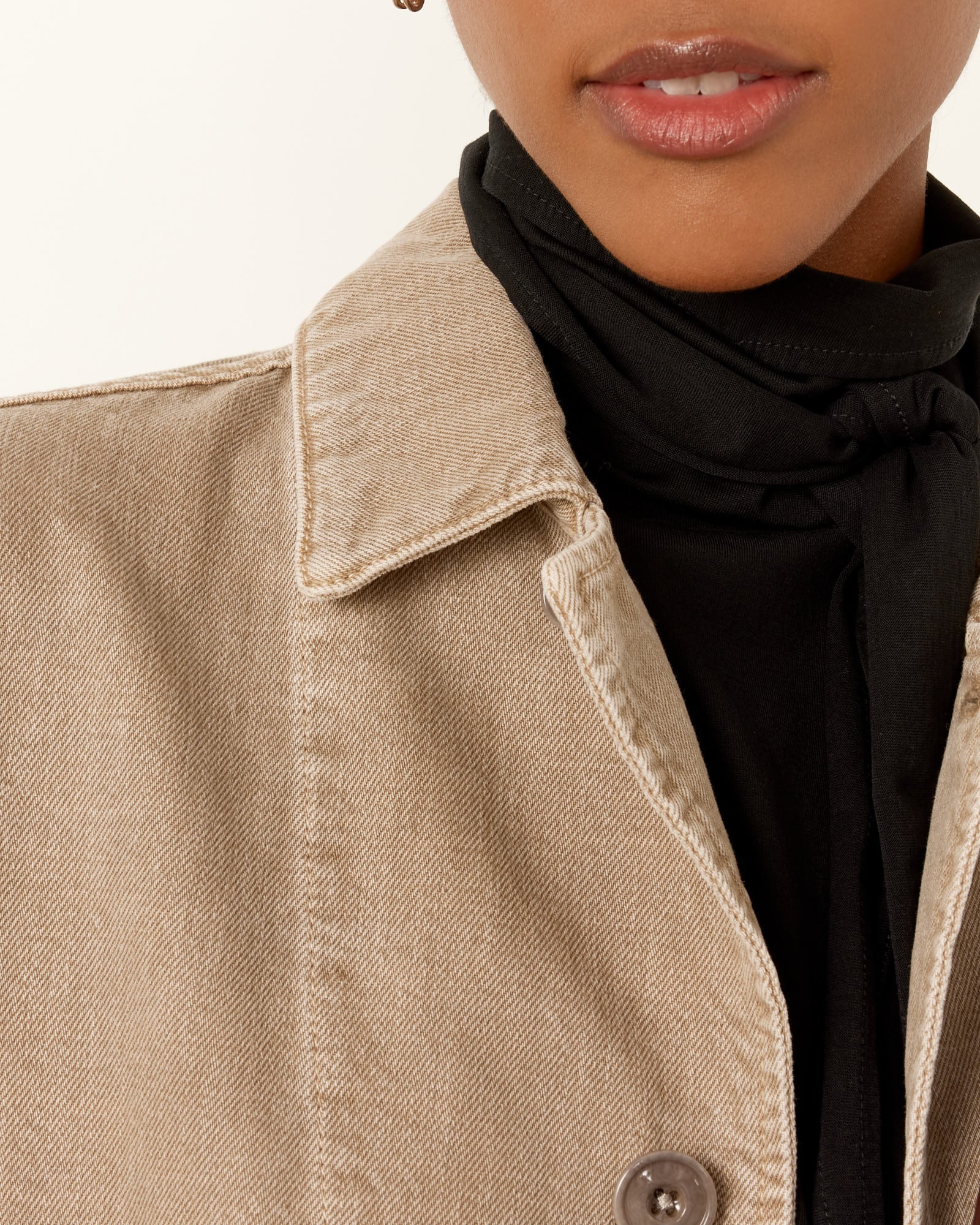Boxy Jacket in Snow Beige - Image 4