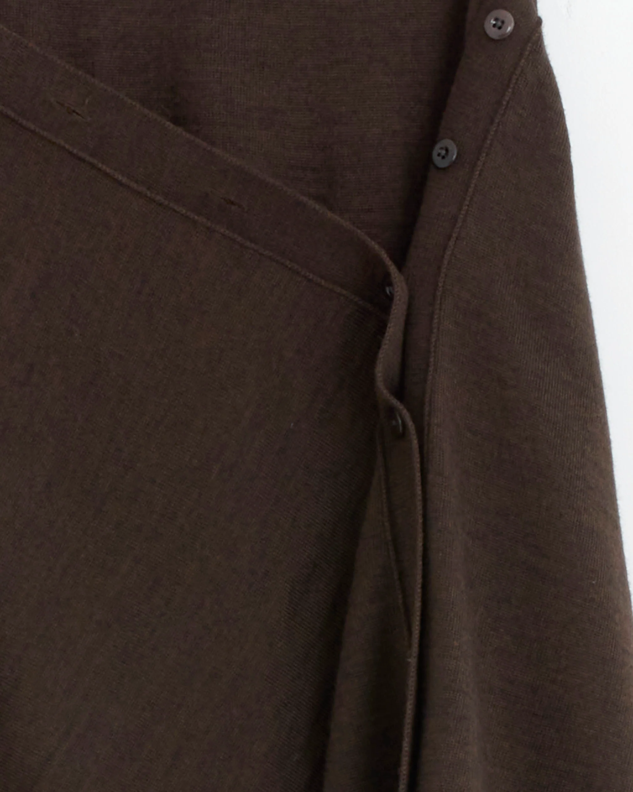 Buttoned Skirt in Dark Cacao - Image 2