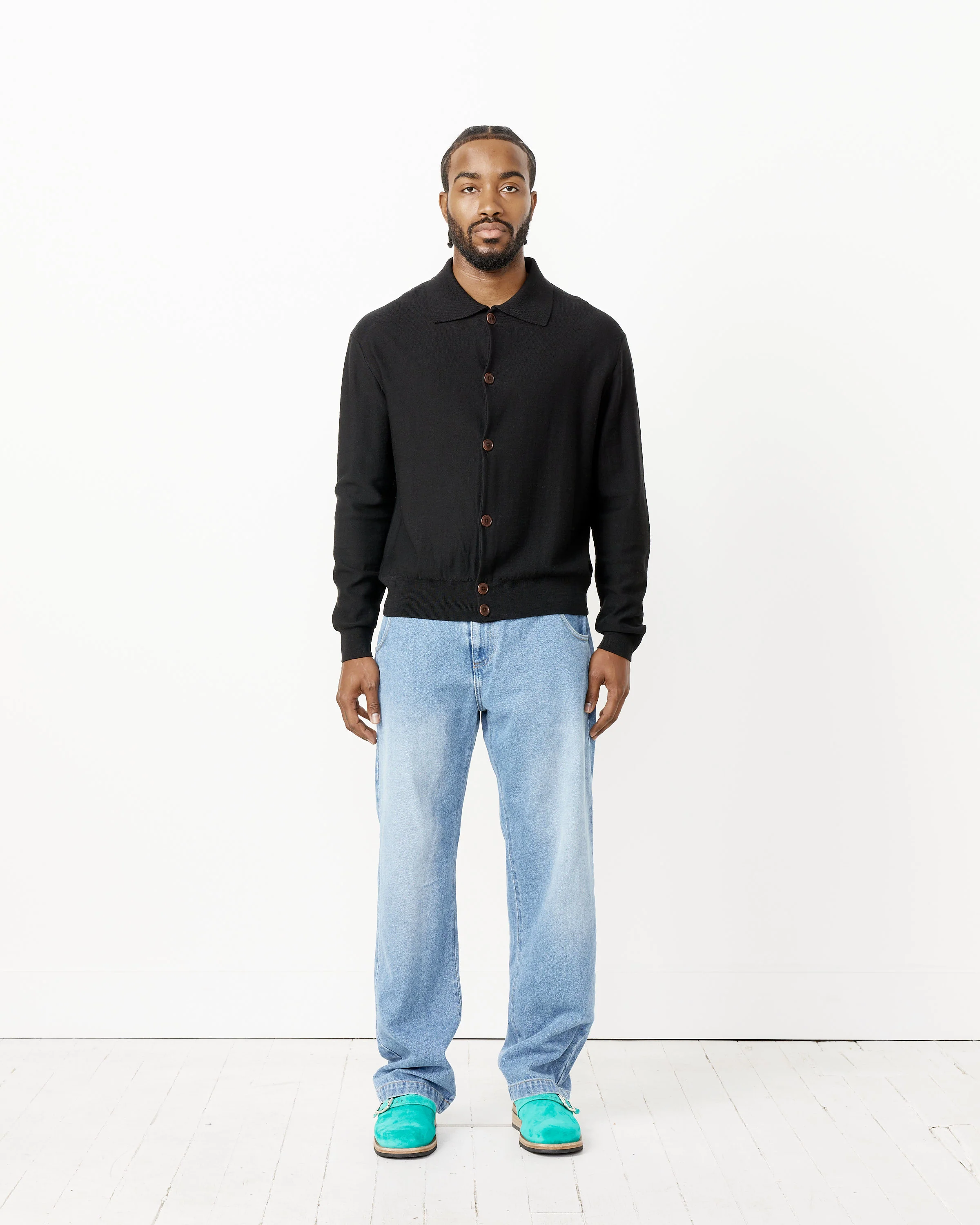 Convertible Collar Knit Shirt - Image 10