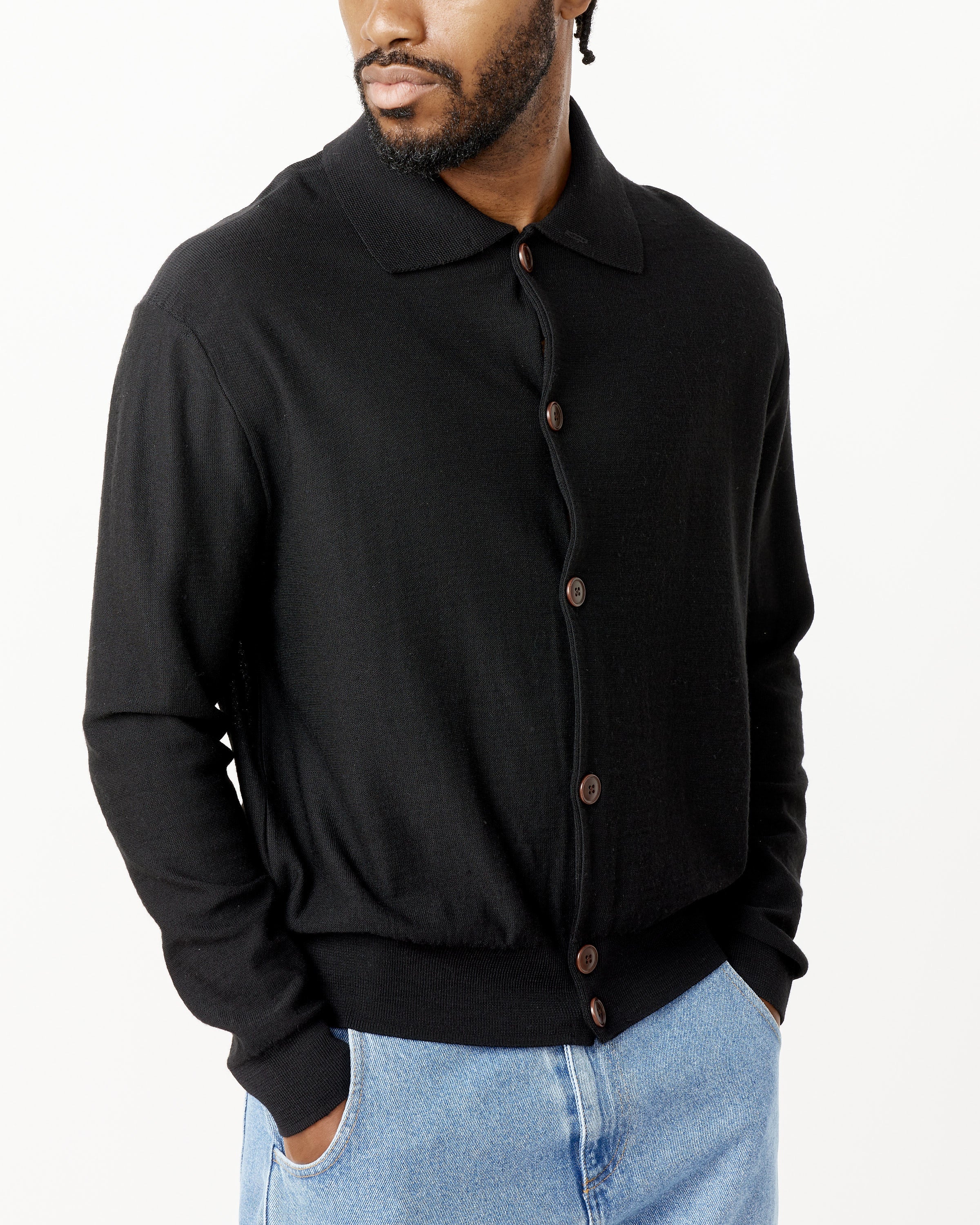 Convertible Collar Knit Shirt - Image 12