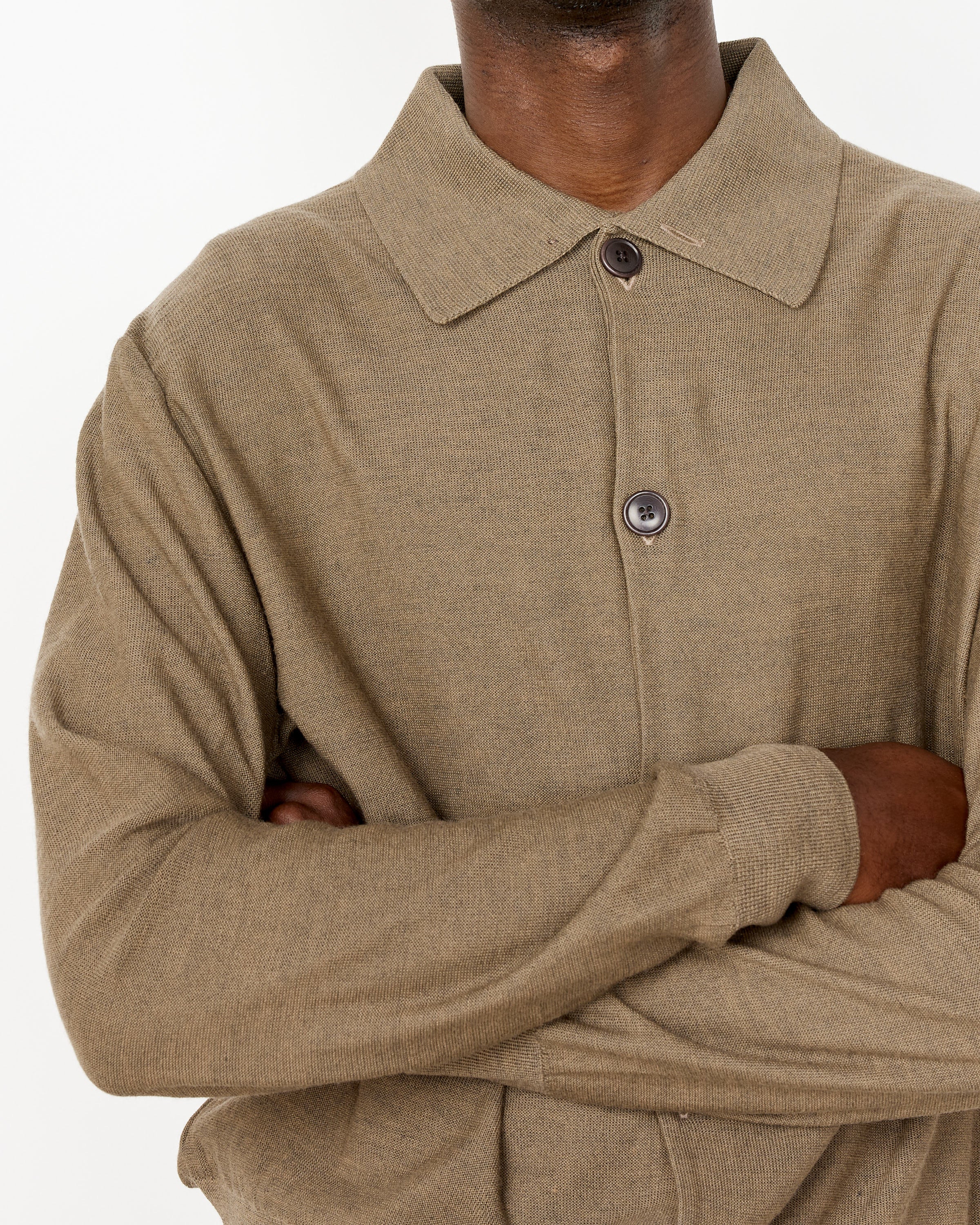 Convertible Collar Knit Shirt - Image 2