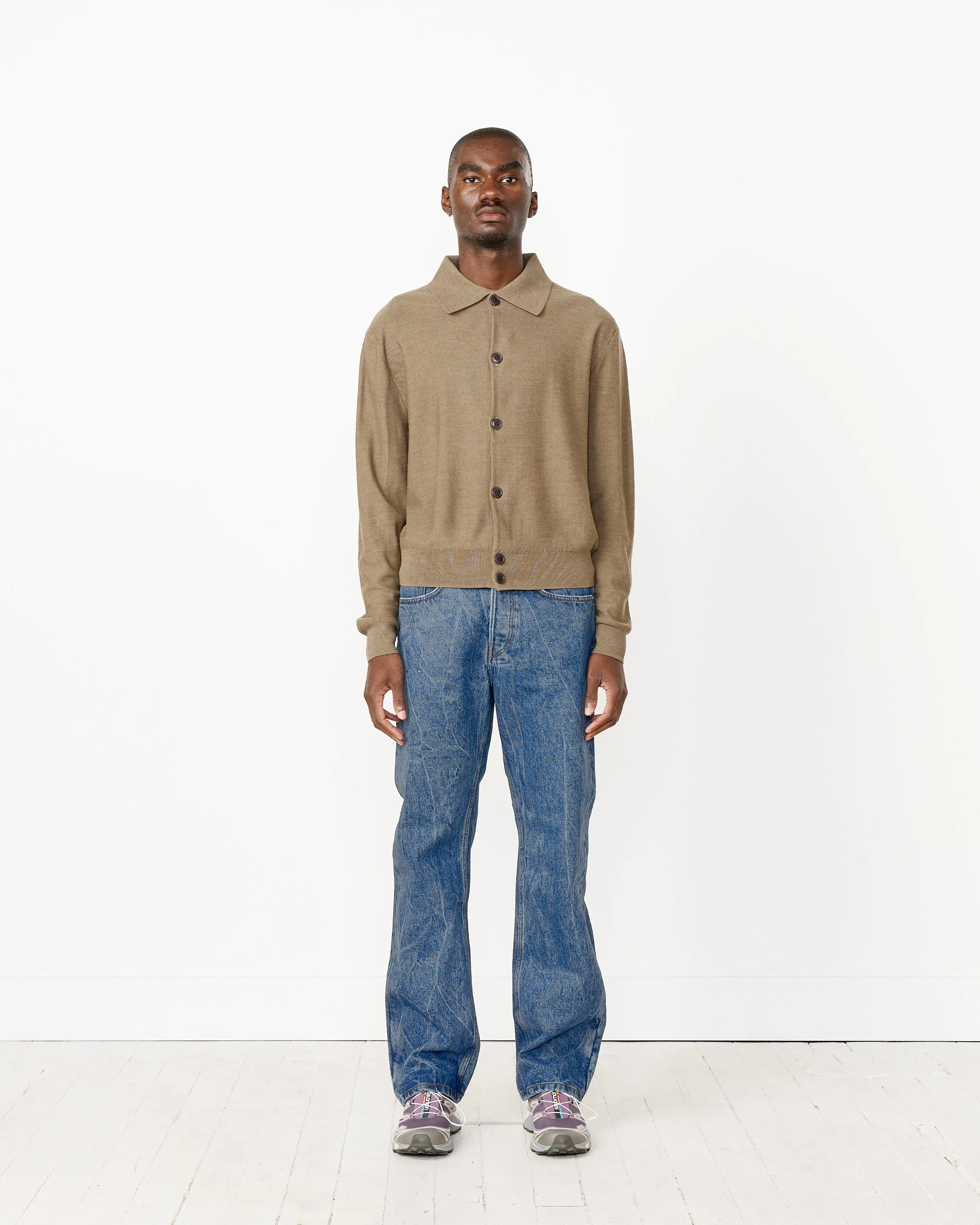 Convertible Collar Knit Shirt - Image 3