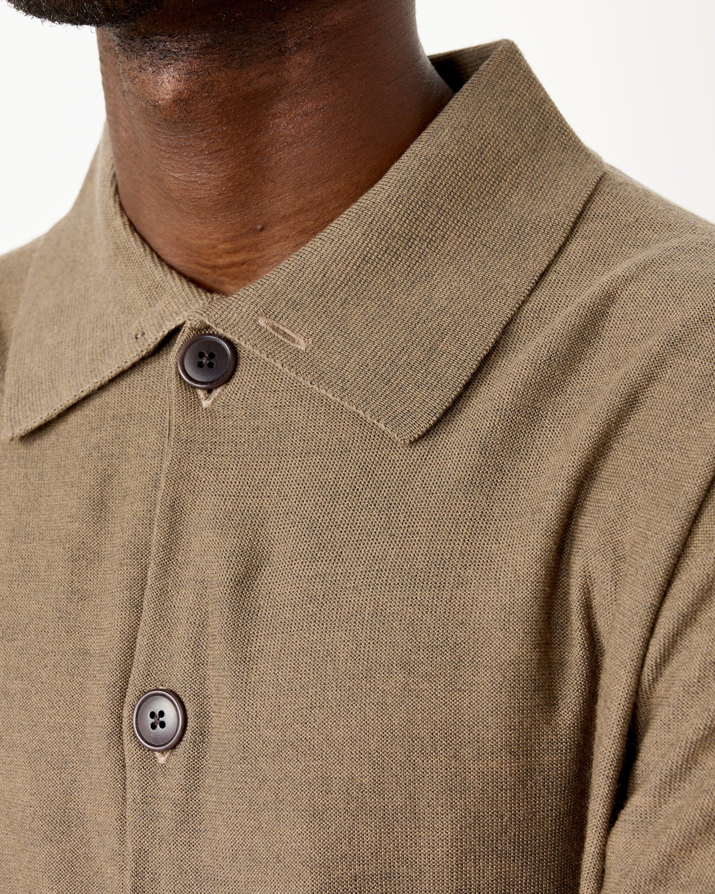 Convertible Collar Knit Shirt - Image 4