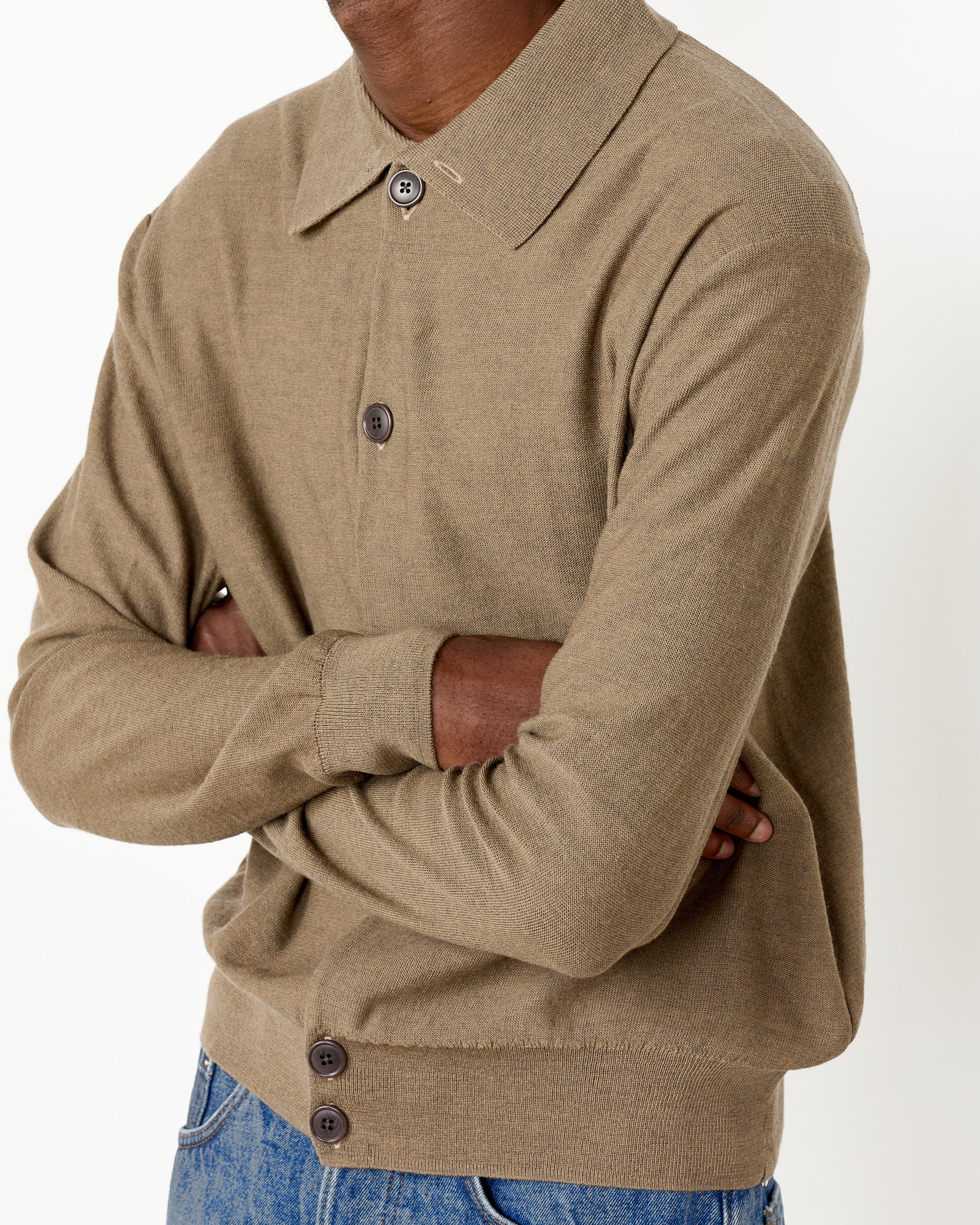 Convertible Collar Knit Shirt - Image 5