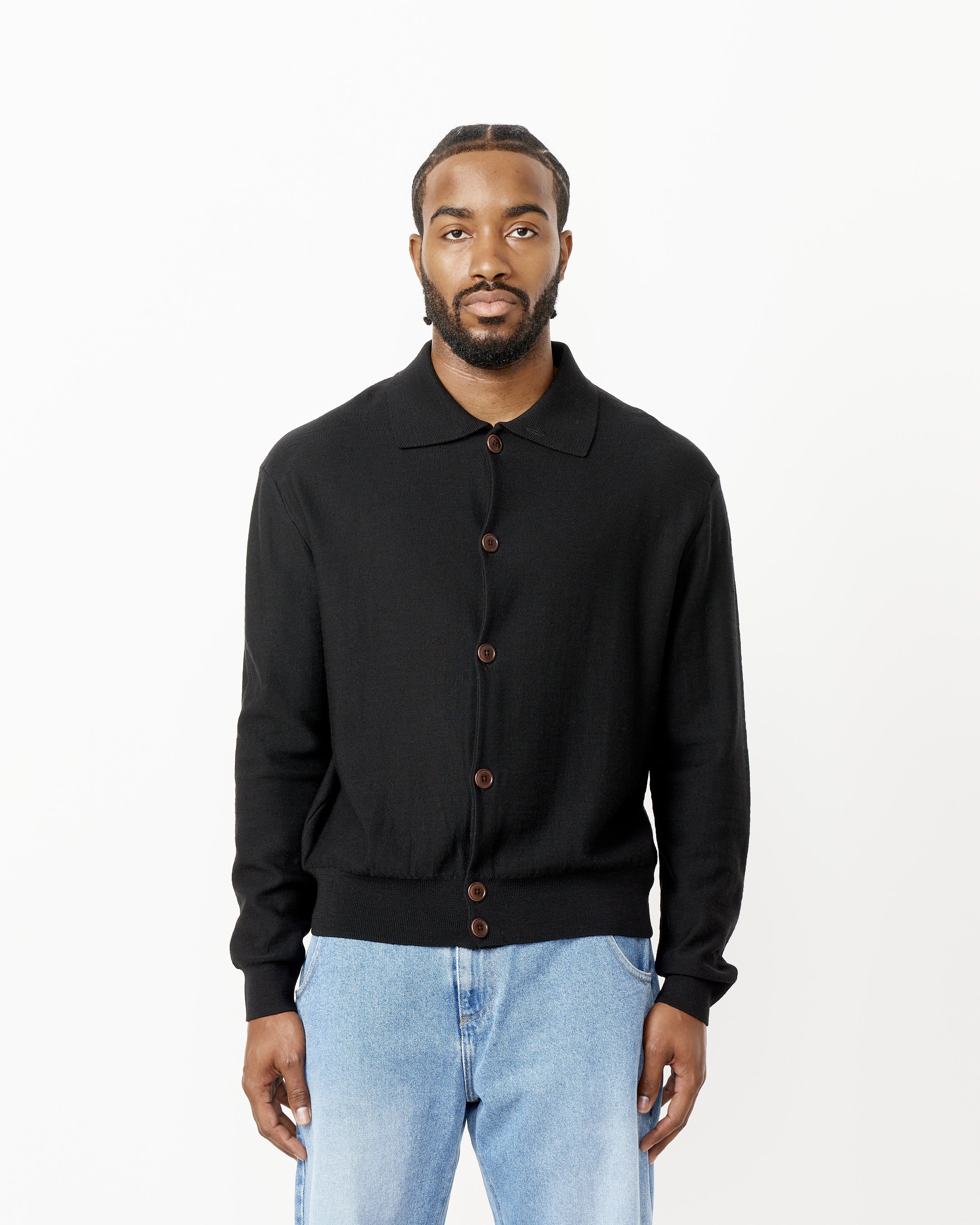 Convertible Collar Knit Shirt - Image 8