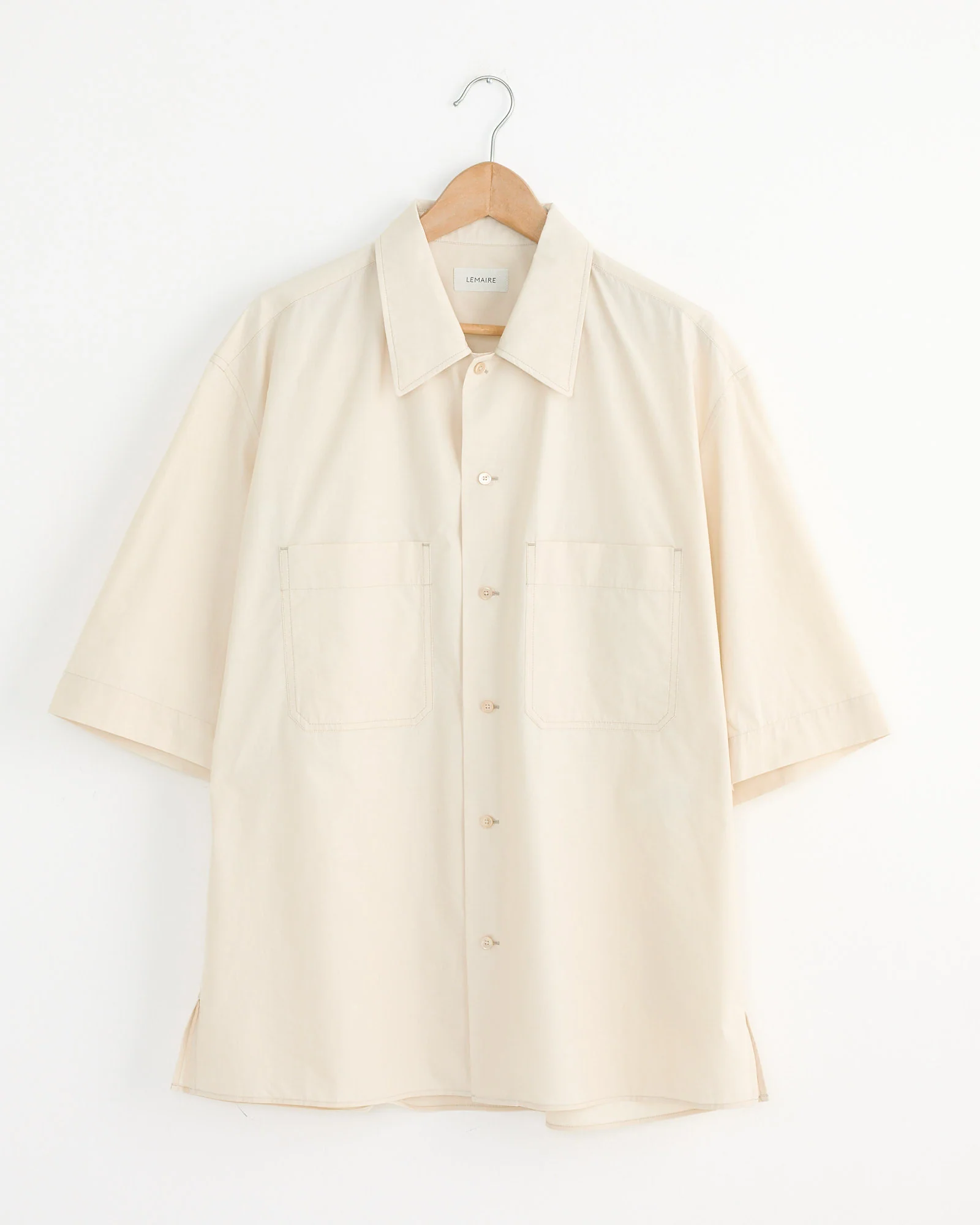 Convertible Shirt in Warm Beige