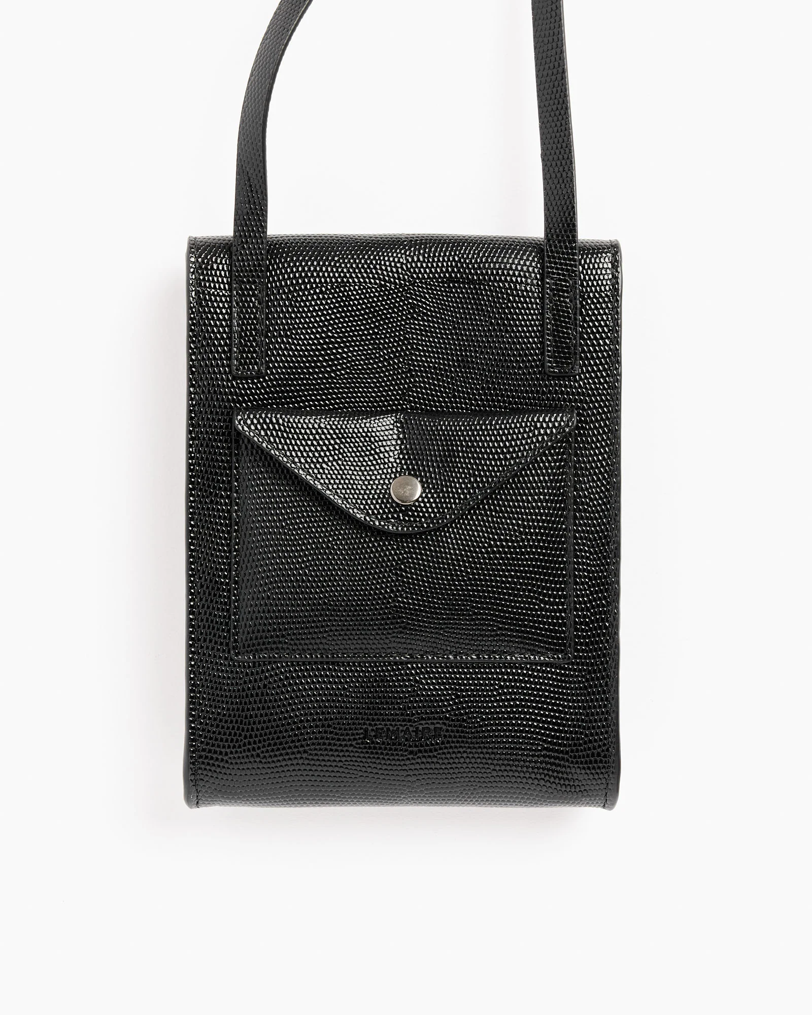 Enveloppe Bag With Strap in Black - Image 3