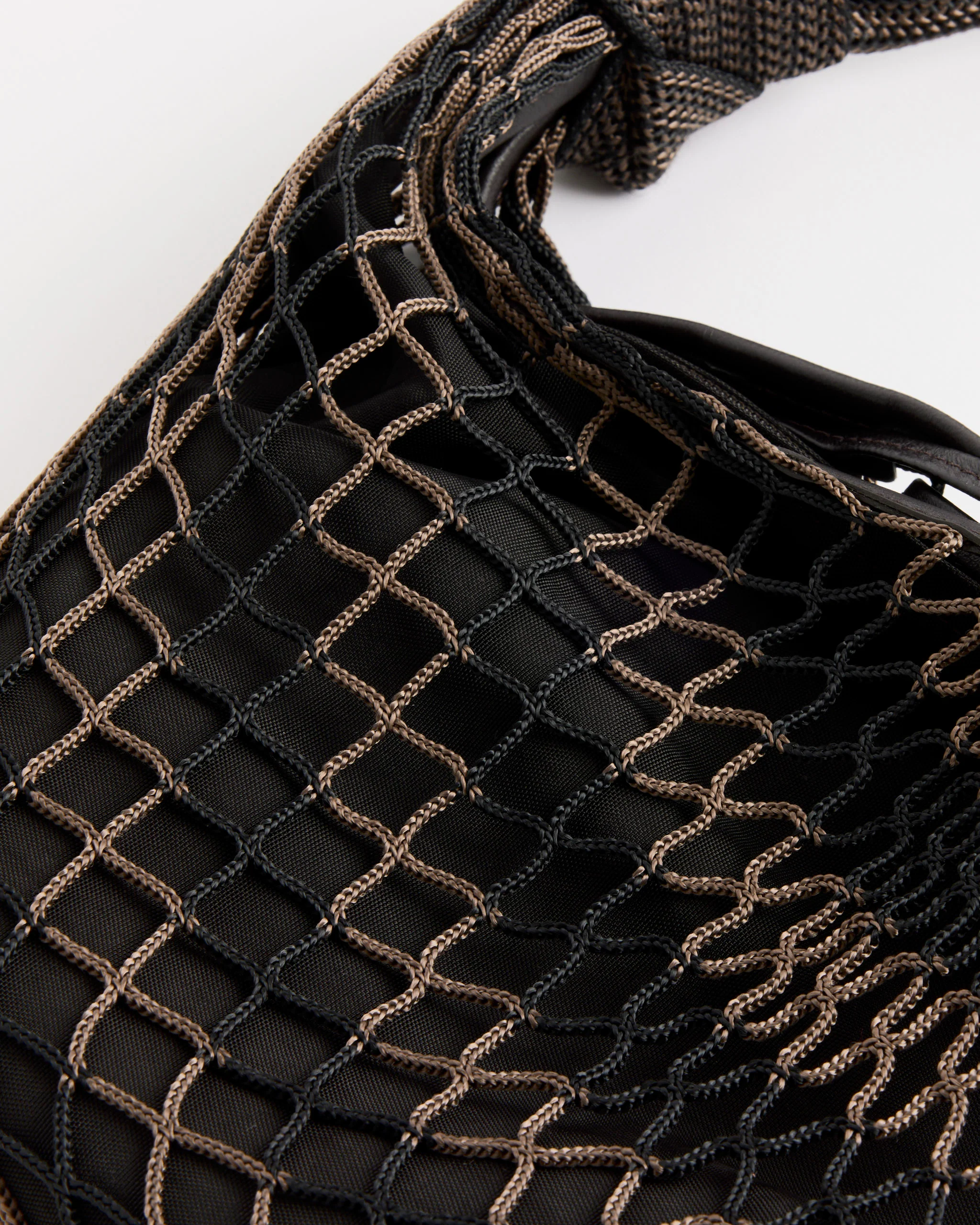 Fortune Croissant Filt Bag in Chevron Marron Glace - Image 2