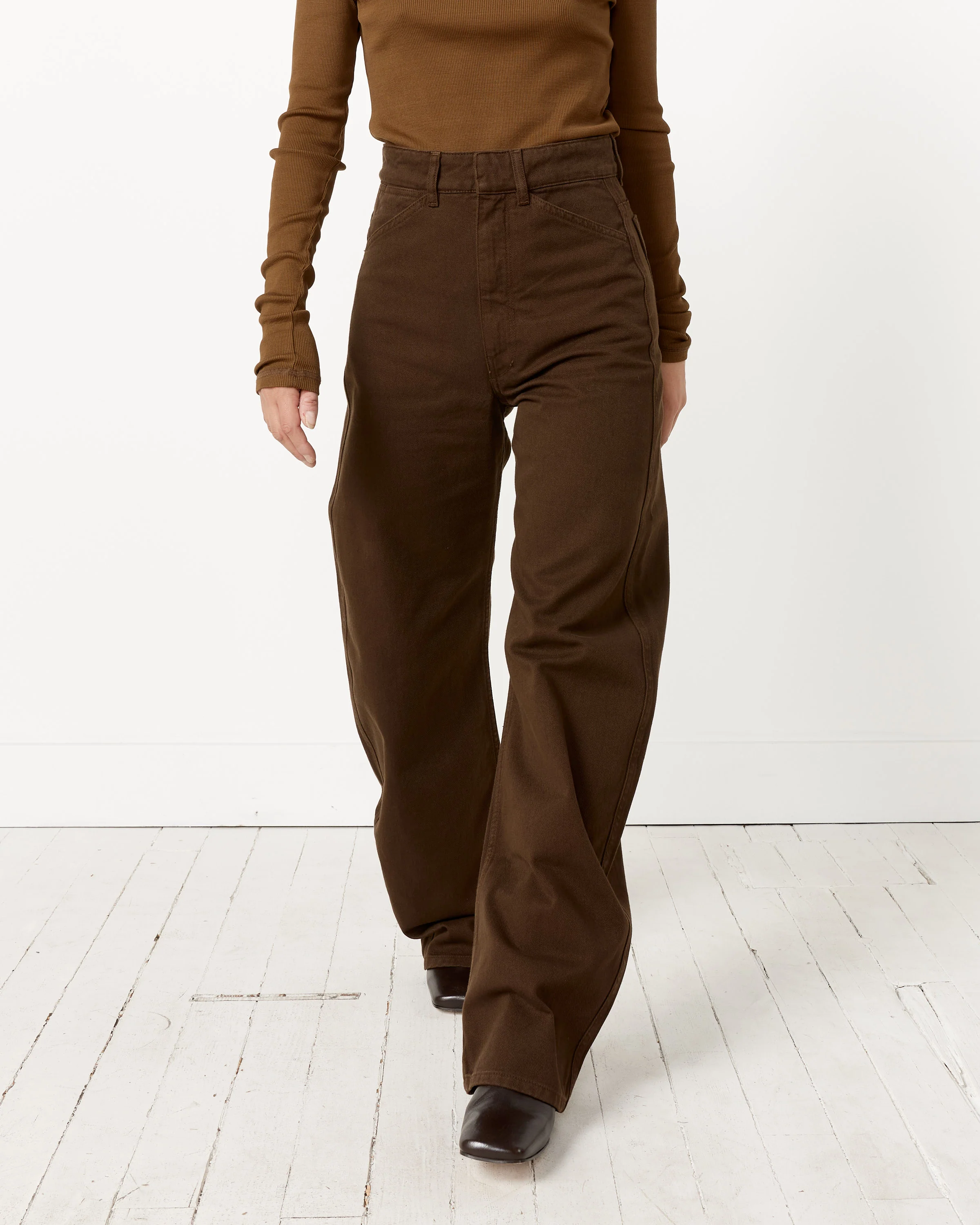 High Waisted Curved Pant - Image 2