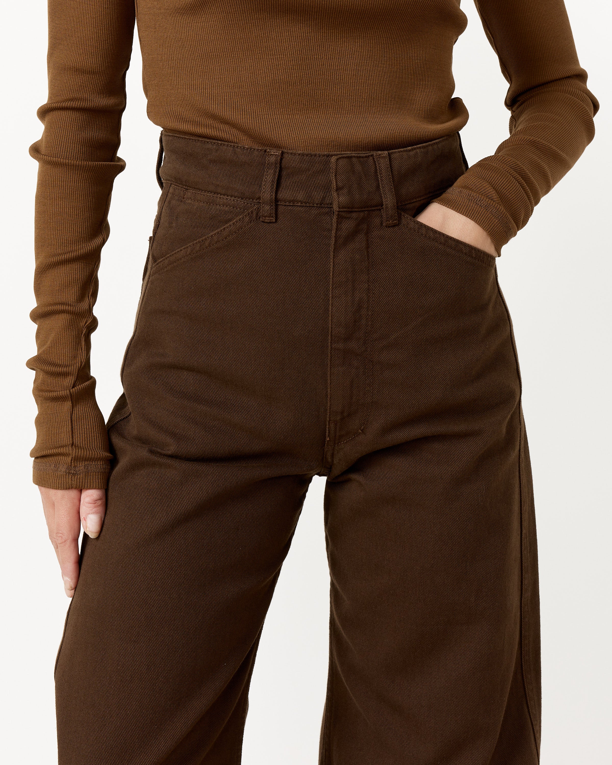 High Waisted Curved Pant - Image 4