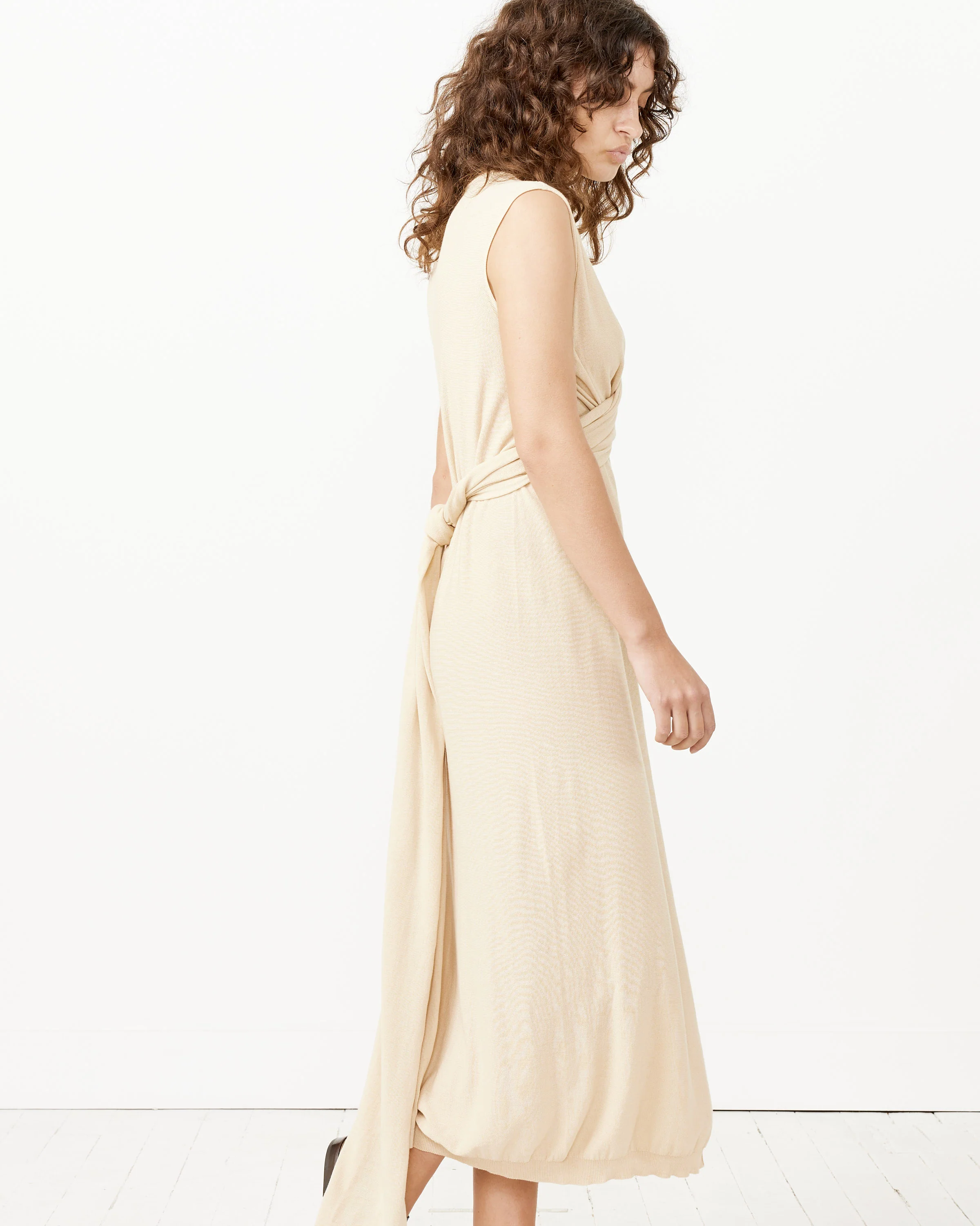 Knotted Sleeveless Dress - Image 2