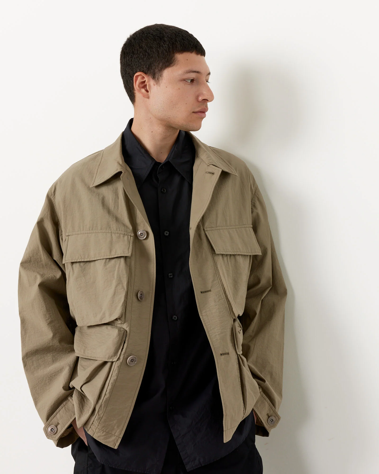 Light Field Jacket in Dusty Khaki - Image 3